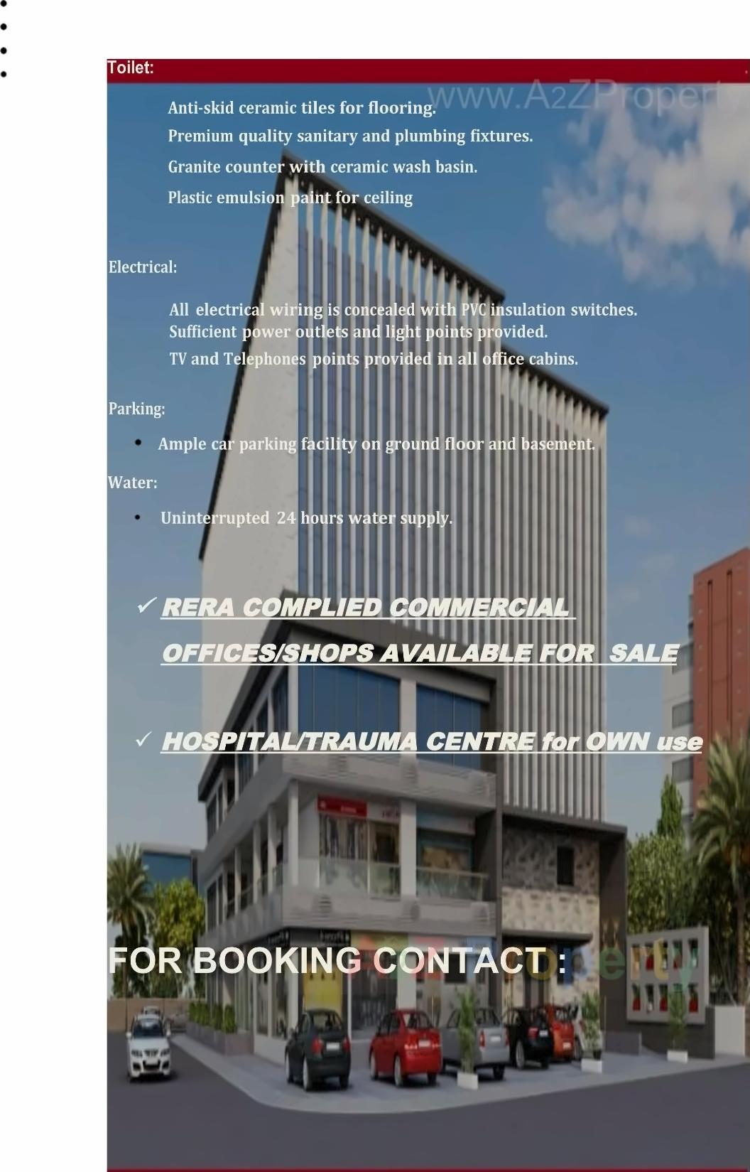 3D Elevation of real estate project Girnar Medicare located at Zanzarda, Junagadh, Gujarat