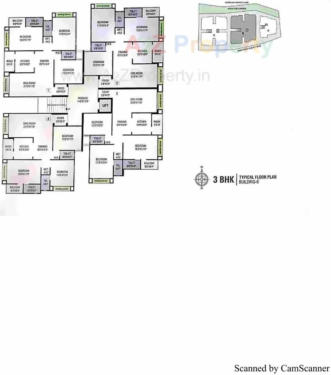 Layout of real estate project Golden Lake Residency located at Junagadh, Junagadh, Gujarat
