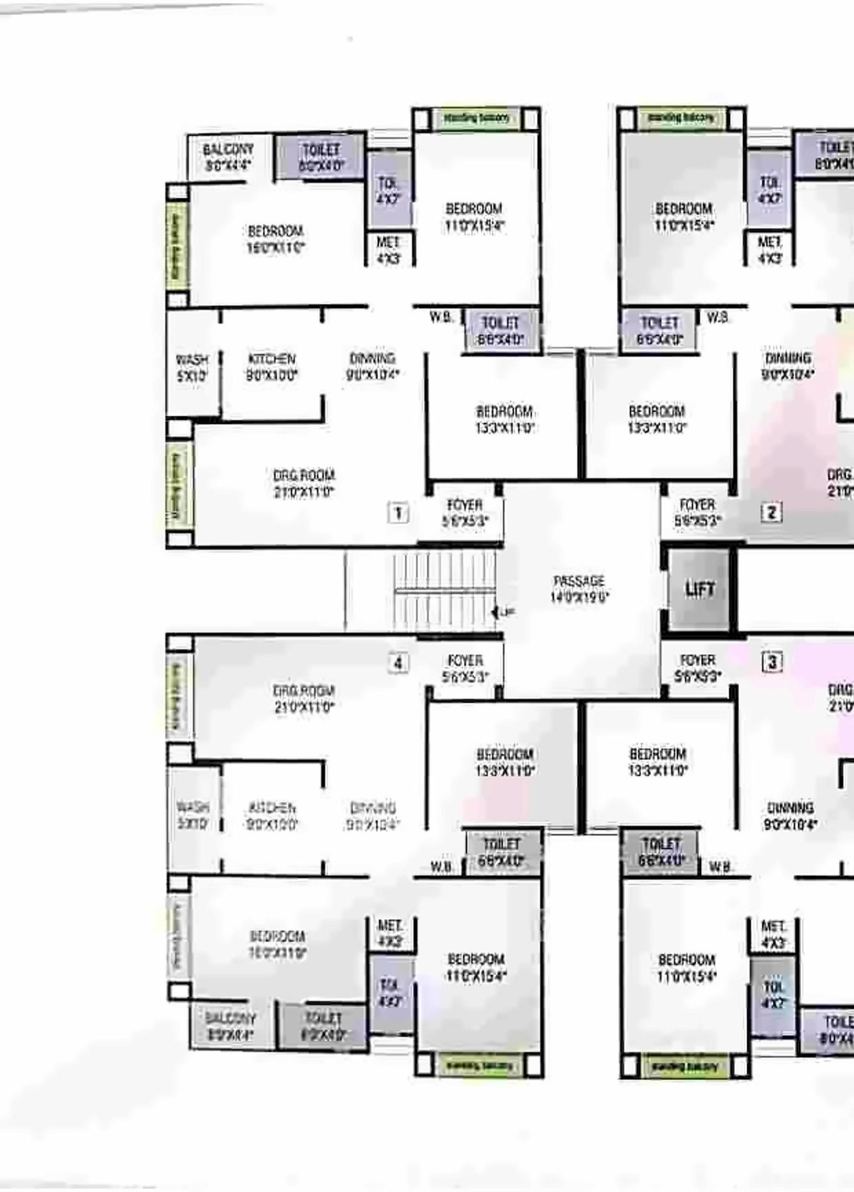 Layout of real estate project Golden Lake Residency located at Junagadh, Junagadh, Gujarat