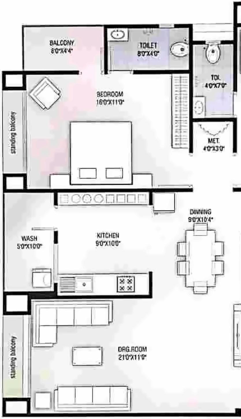 Layout of real estate project Golden Lake Residency located at Junagadh, Junagadh, Gujarat