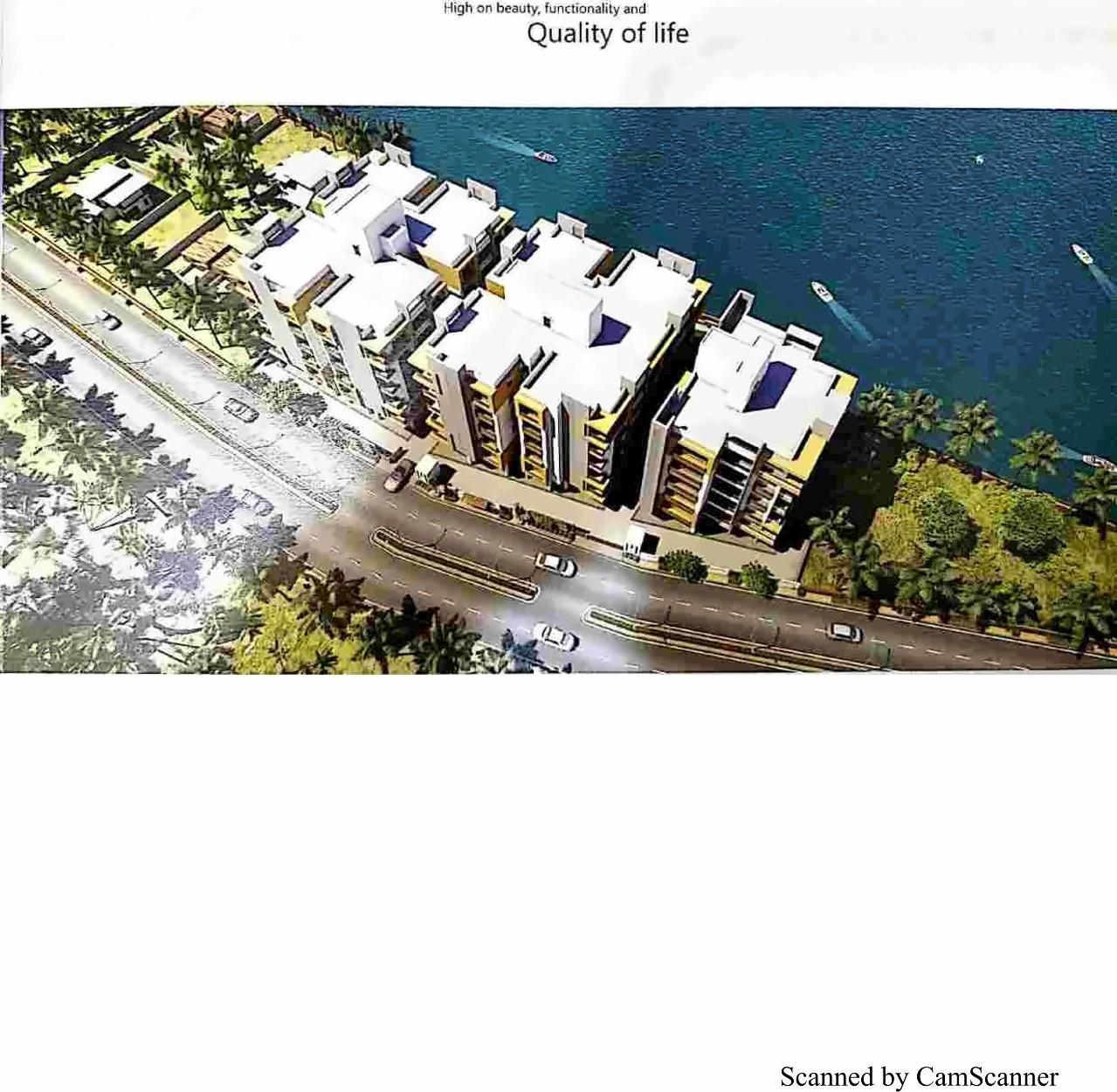 3D Elevation of real estate project Golden Lake Residency located at Junagadh, Junagadh, Gujarat