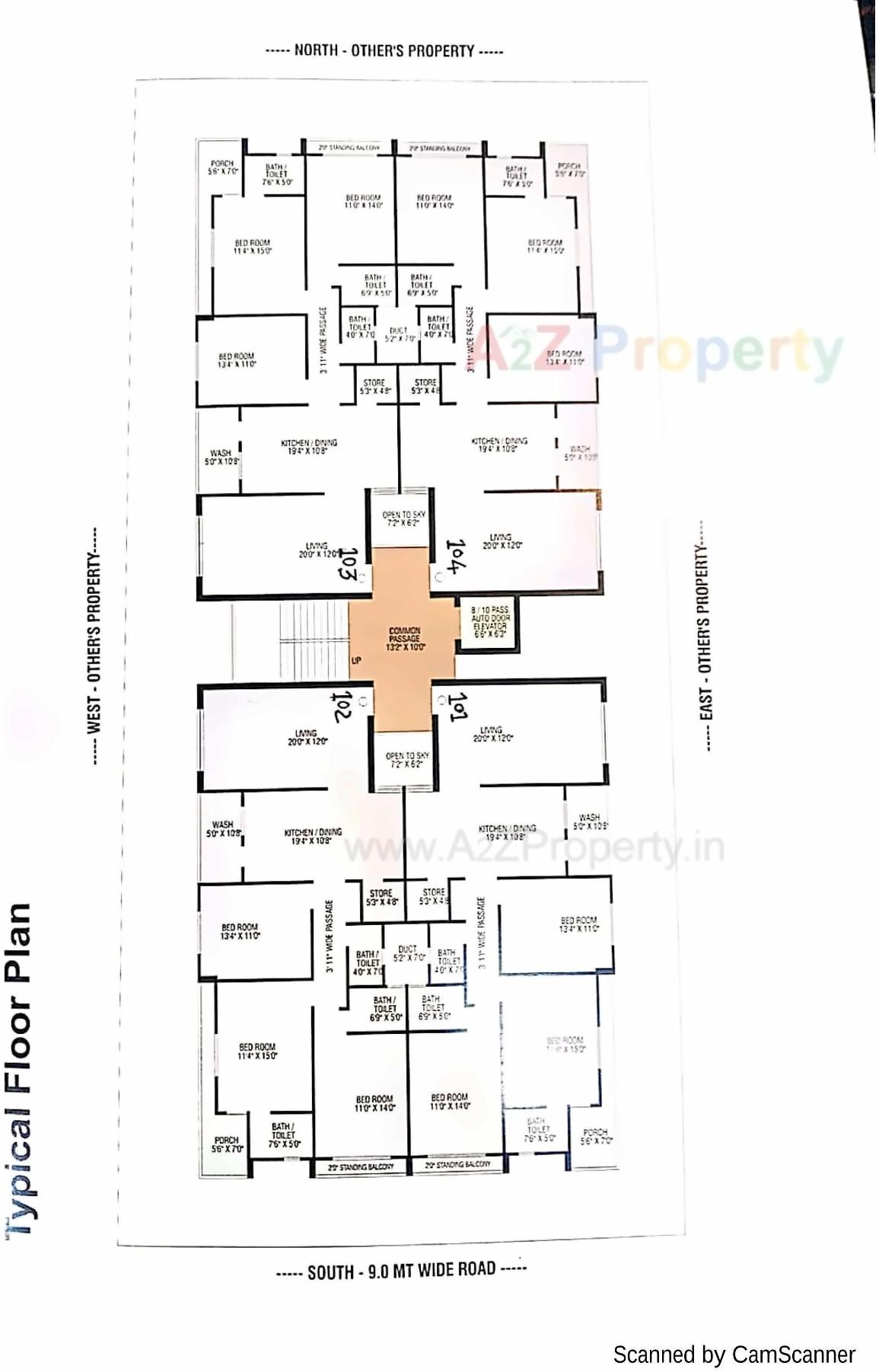 Layout of real estate project Golden Pride located at Junagadh, Junagadh, Gujarat