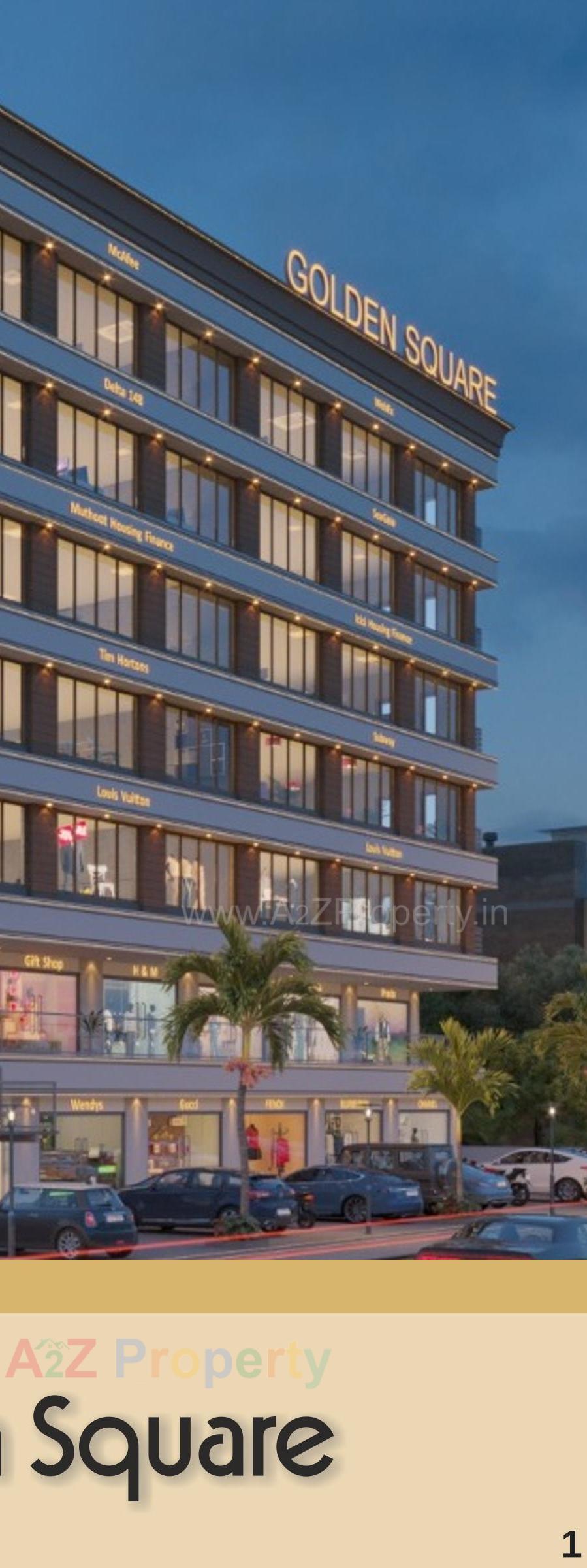 3D Elevation of real estate project Golden Square located at Zanazarda, Junagadh, Gujarat