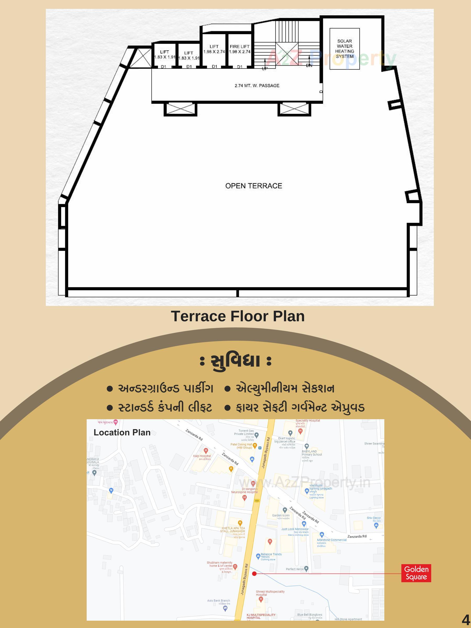  of real estate project Golden Square located at Zanazarda, Junagadh, Gujarat