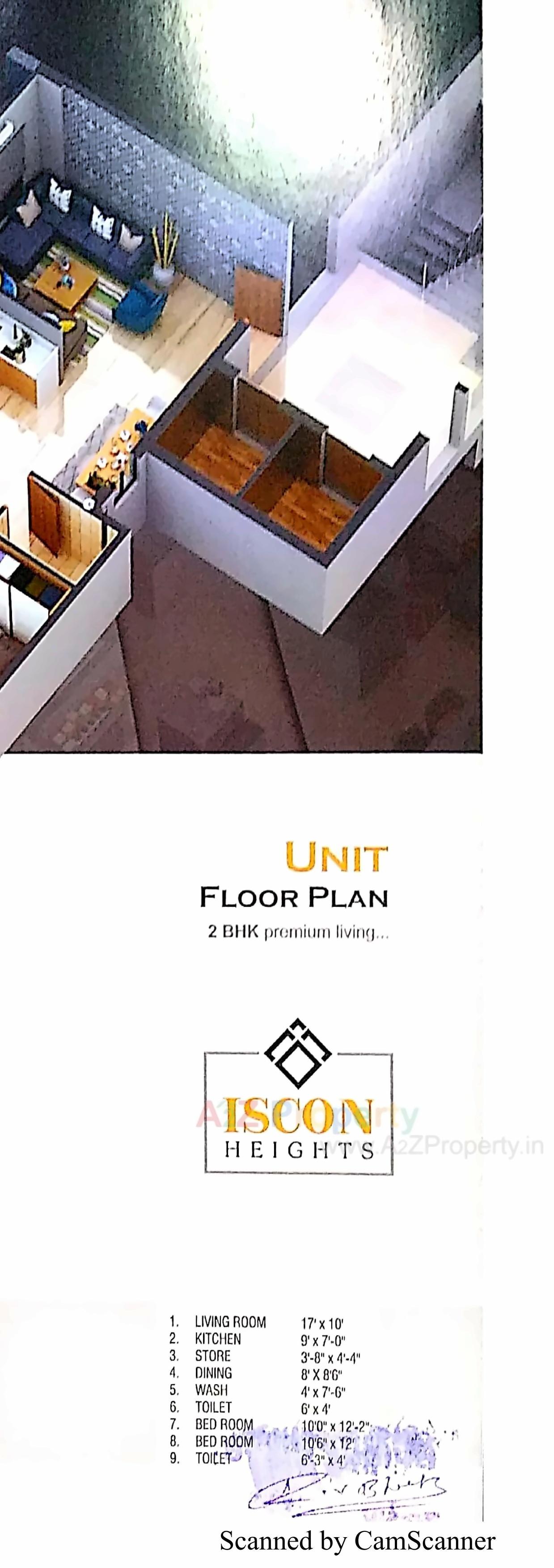 3D Elevation of real estate project Iscon Heights located at Moti-palace-township-1, Junagadh, Gujarat