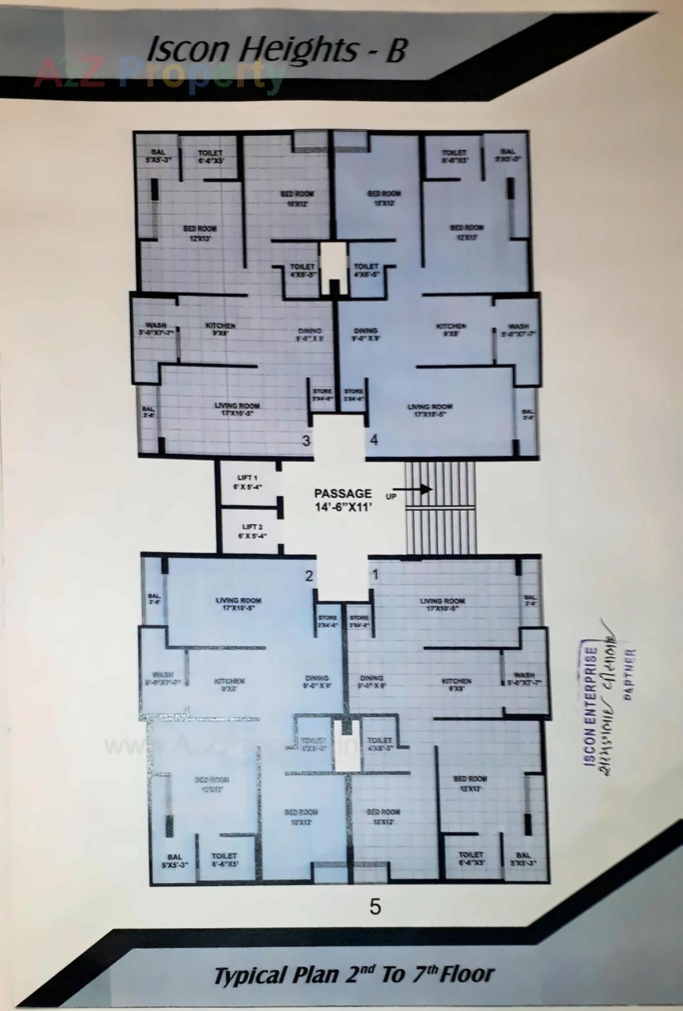 Layout of real estate project Iscon Heights located at Junagadh, Junagadh, Gujarat