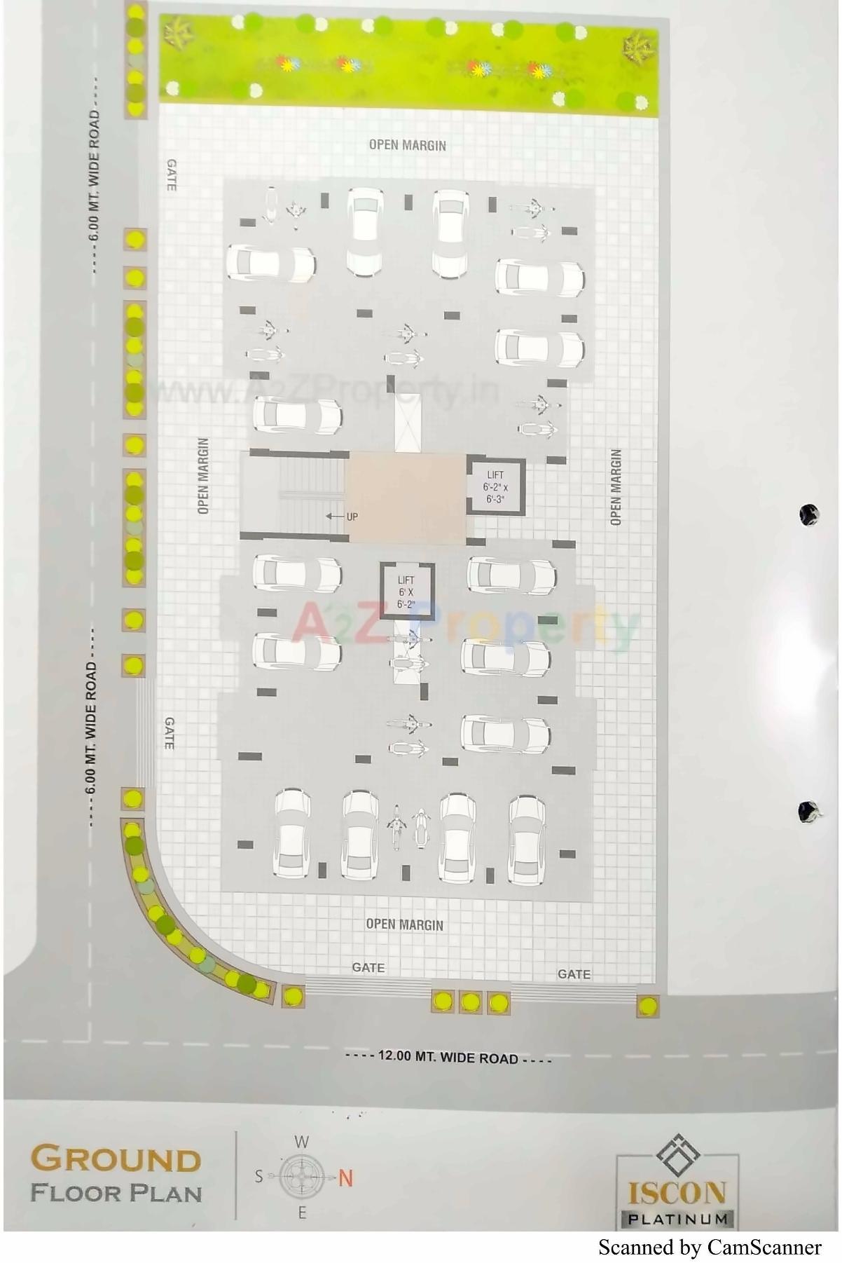Layout of real estate project Iscon Platinum located at Junagadh, Junagadh, Gujarat