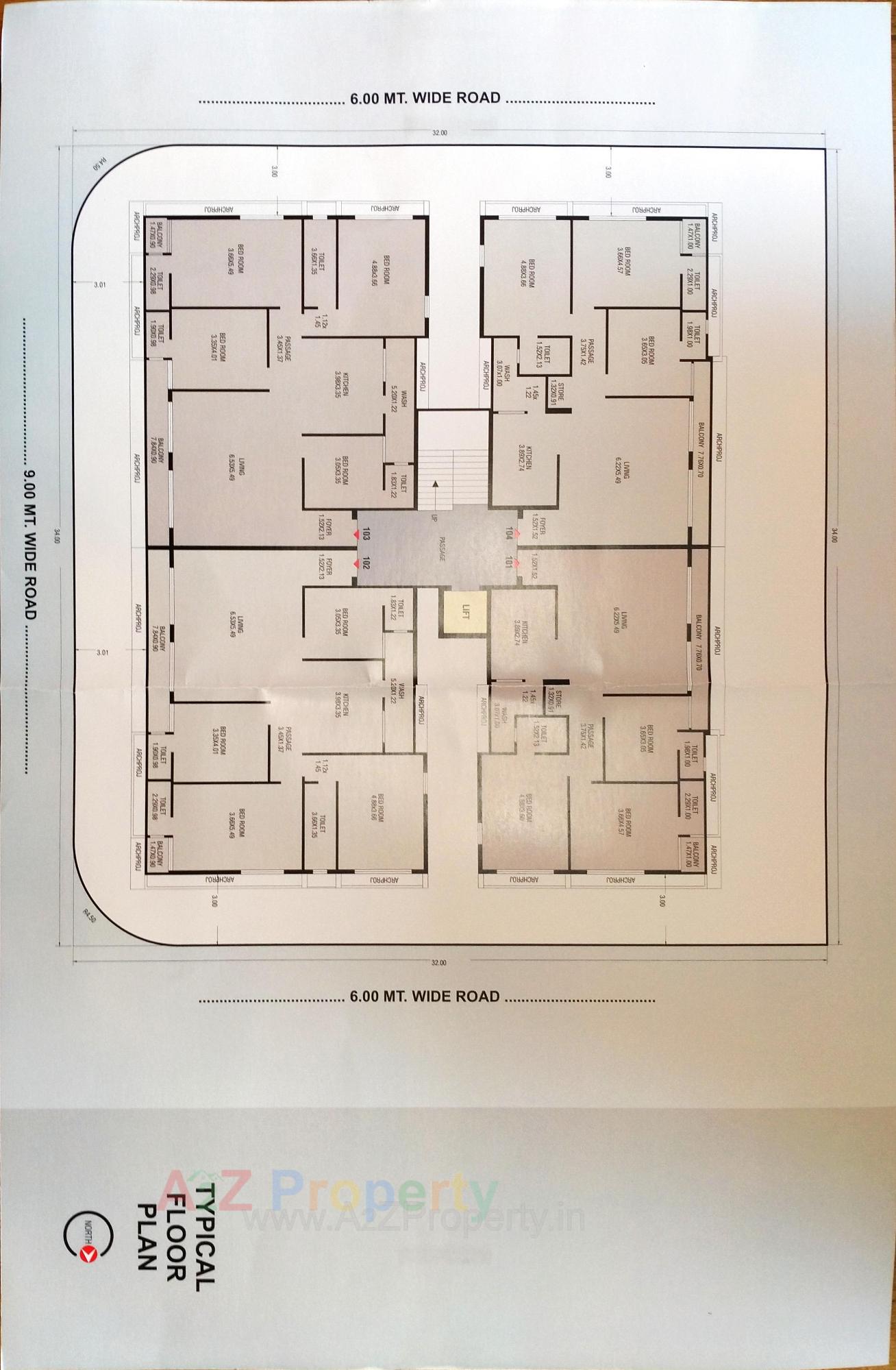 Layout of real estate project Kaivlya located at Jhanjharda, Junagadh, Gujarat