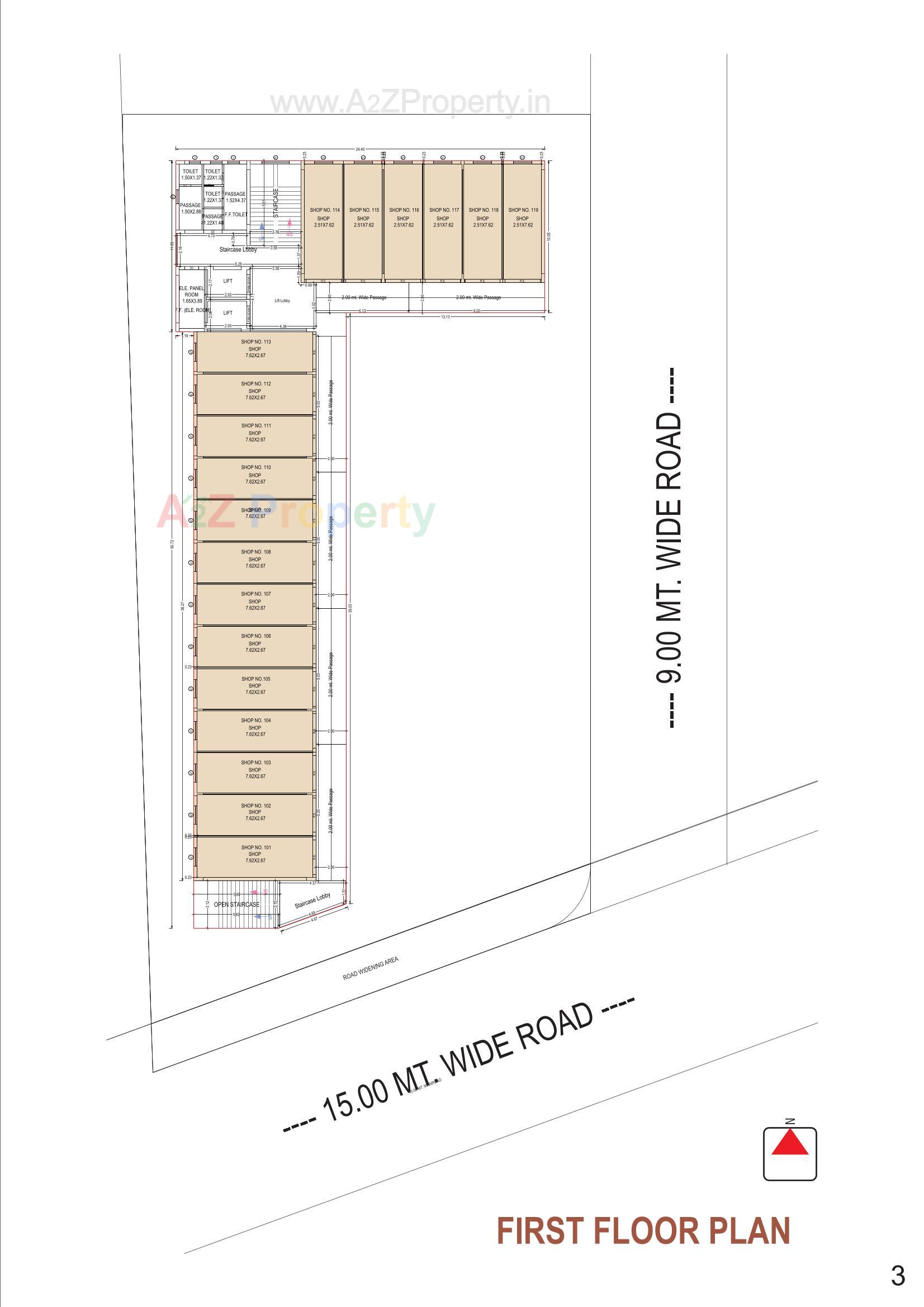 Layout of real estate project Kalp Upvan Business Hub located at Junagadh, Junagadh, Gujarat