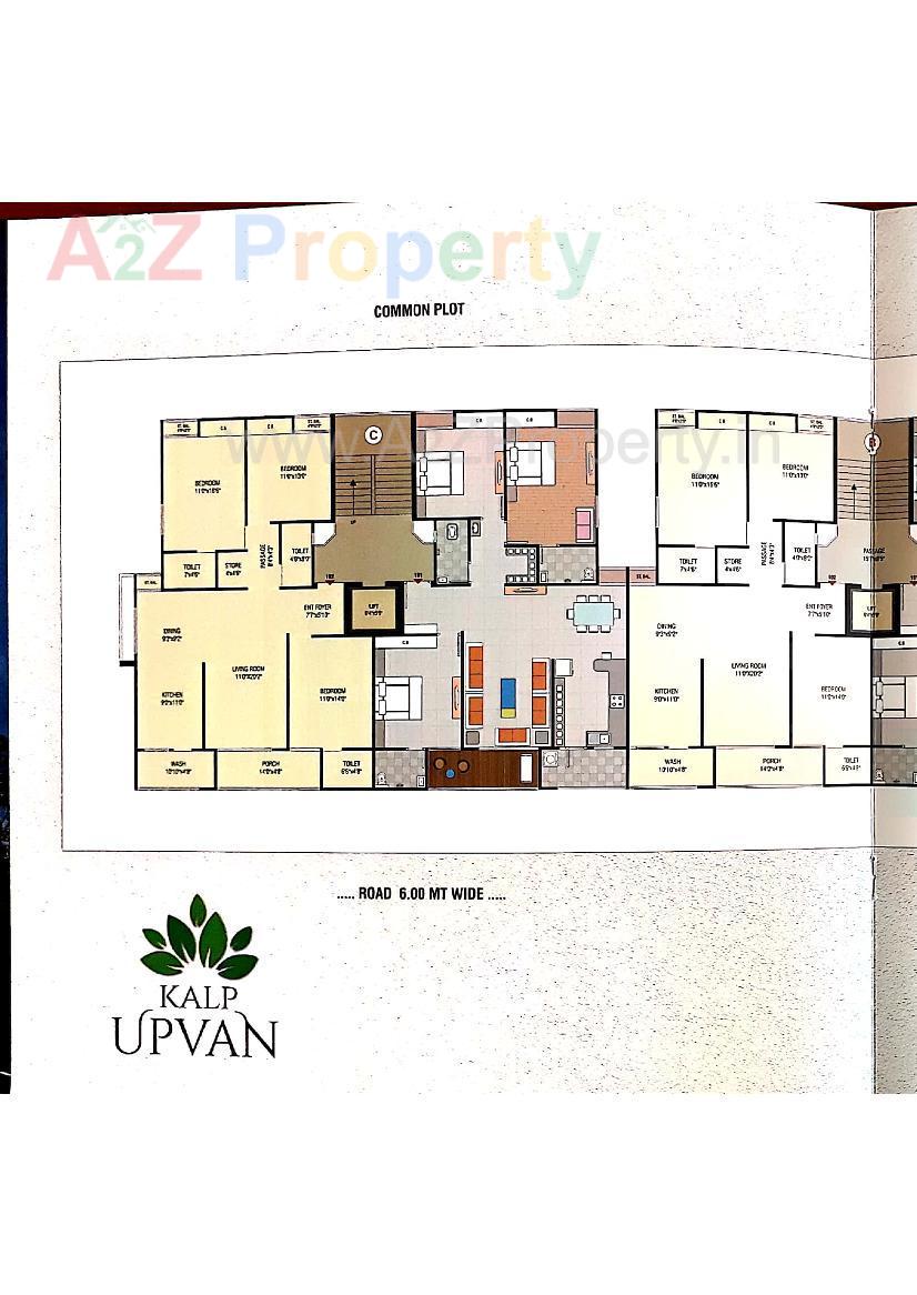 Layout of real estate project Kalp Upvan located at Zanzarda, Junagadh, Gujarat