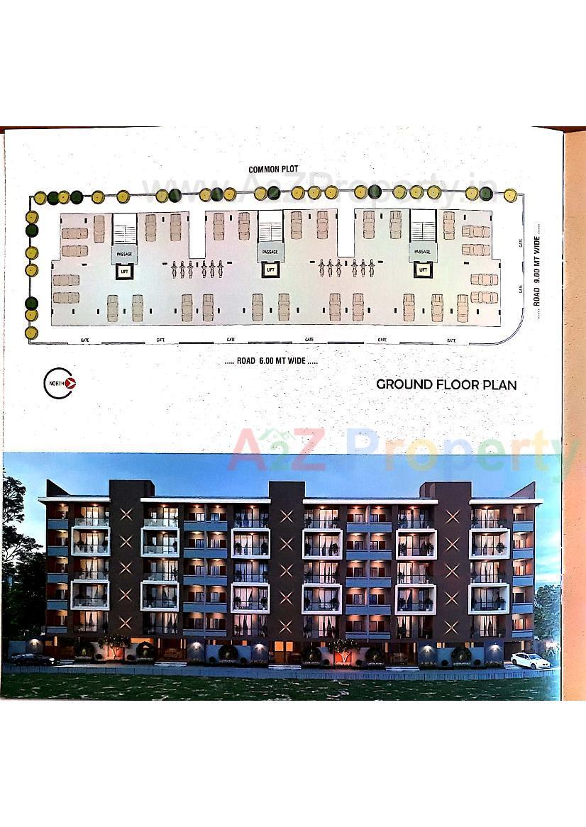 Layout of real estate project Kalp Upvan located at Zanzarda, Junagadh, Gujarat