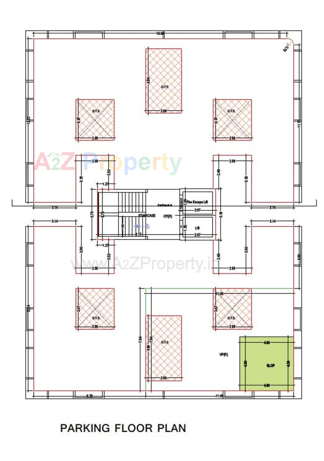 Layout of real estate project Kasturi Heights located at Patidar-nagar, Junagadh, Gujarat