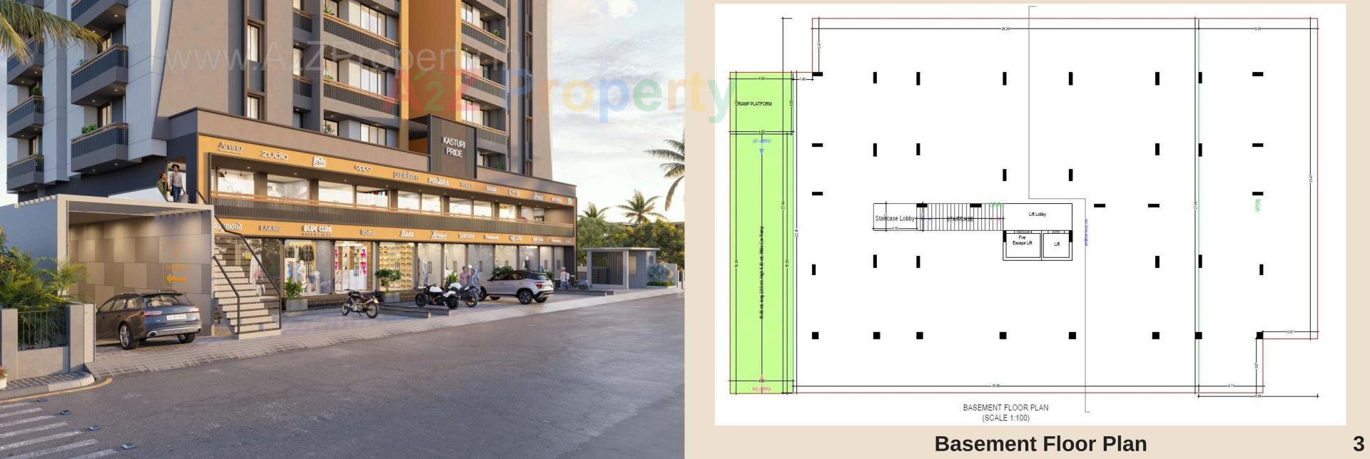 Layout of real estate project Kasturi Pride located at Junagadh, Junagadh, Gujarat