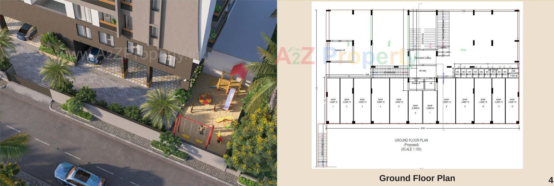 Layout of real estate project Kasturi Pride located at Junagadh, Junagadh, Gujarat