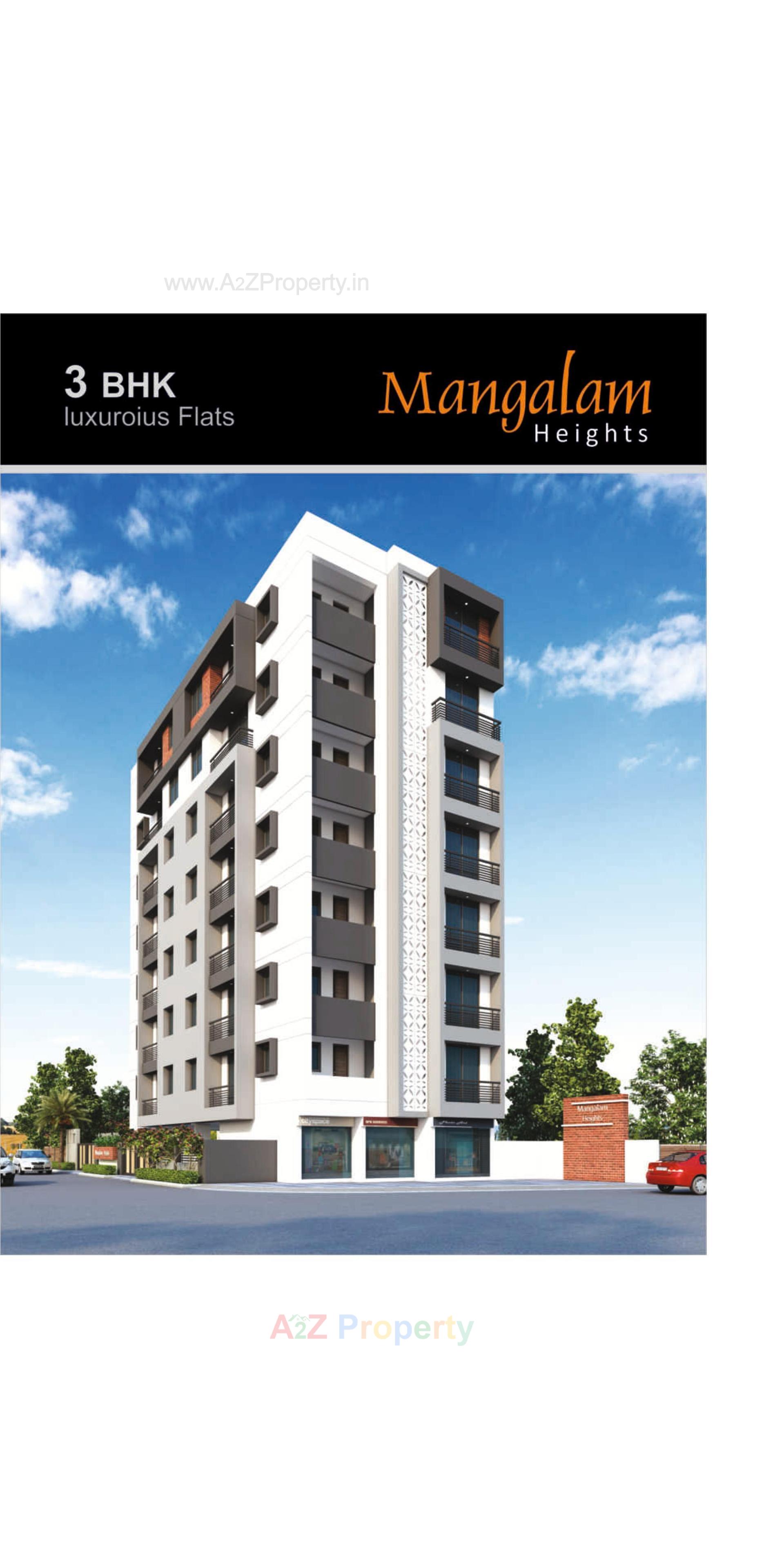 3D Elevation of real estate project Mangalam Heights located at Dolatpara, Junagadh, Gujarat