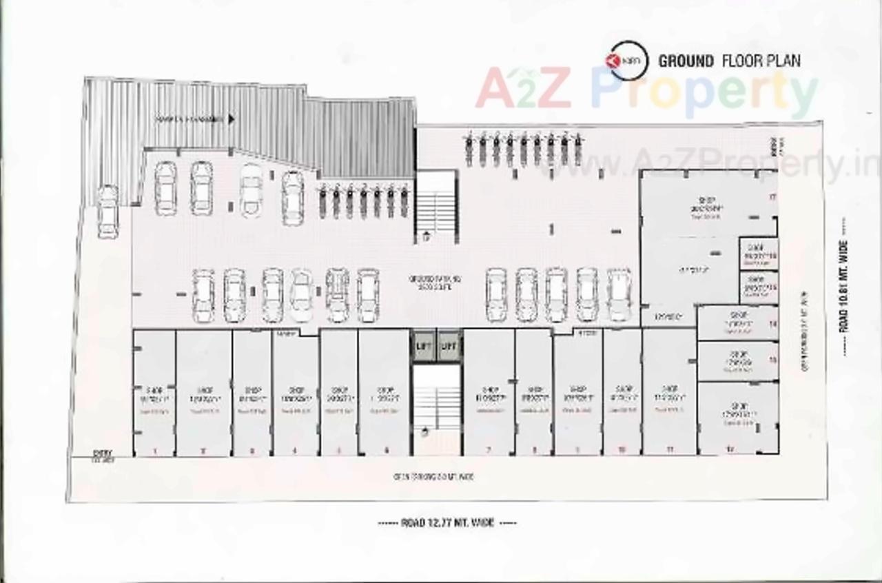Layout of real estate project Noble Central located at Junagadh, Junagadh, Gujarat
