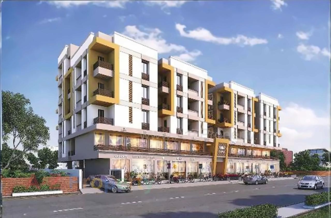 3D Elevation of real estate project Noble Central located at Junagadh, Junagadh, Gujarat