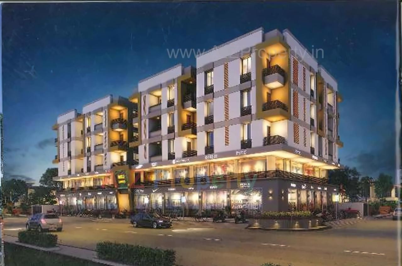 3D Elevation of real estate project Noble Central located at Junagadh, Junagadh, Gujarat