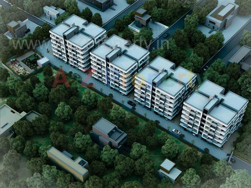 3D Elevation of real estate project Noble Flora located at Junagadh, Junagadh, Gujarat