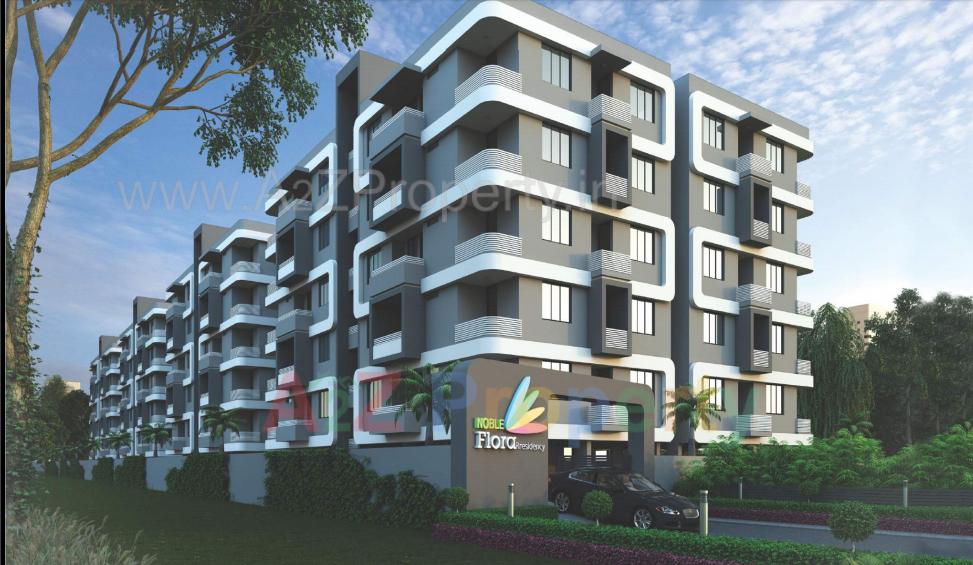 3D Elevation of real estate project Noble Flora located at Junagadh, Junagadh, Gujarat