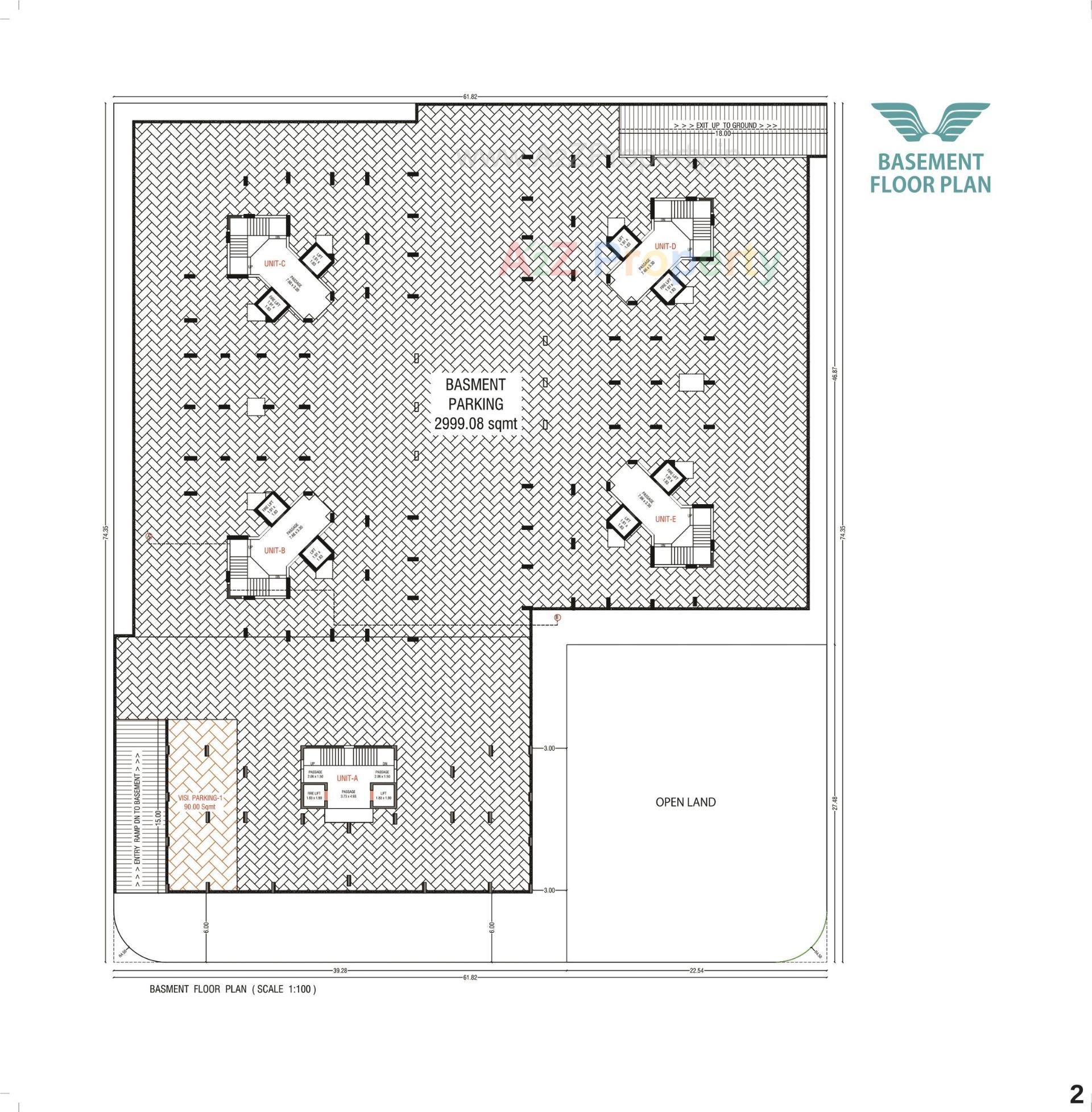 Layout of real estate project Noble Paradise located at Junagadh, Junagadh, Gujarat