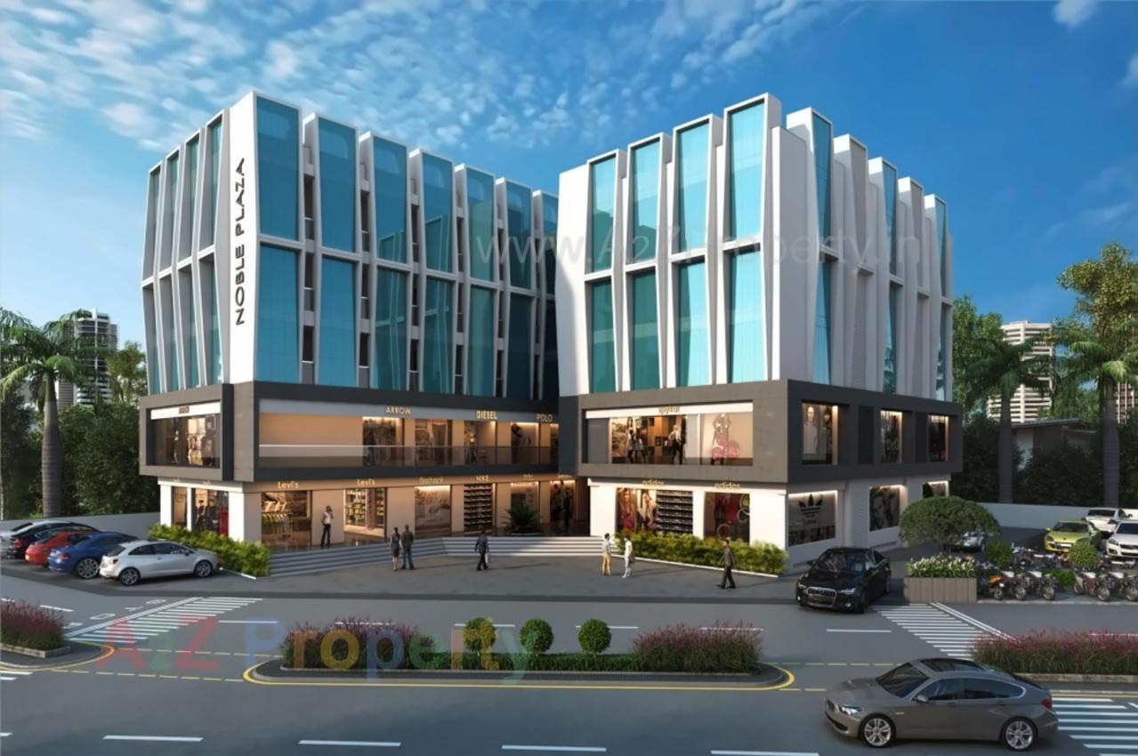 3D Elevation of real estate project Noble Plaza located at Junagadh, Junagadh, Gujarat
