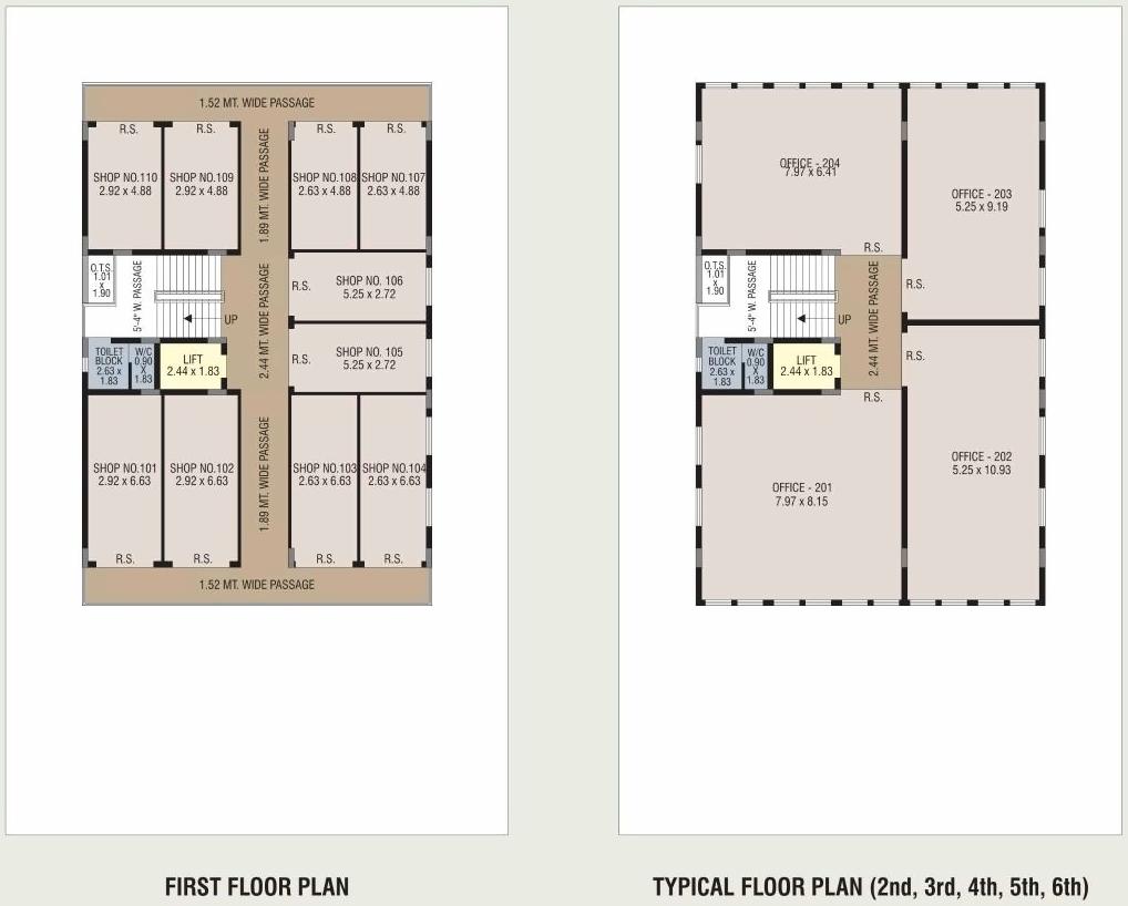 Layout of real estate project Om Arcade located at Zanzarda, Junagadh, Gujarat