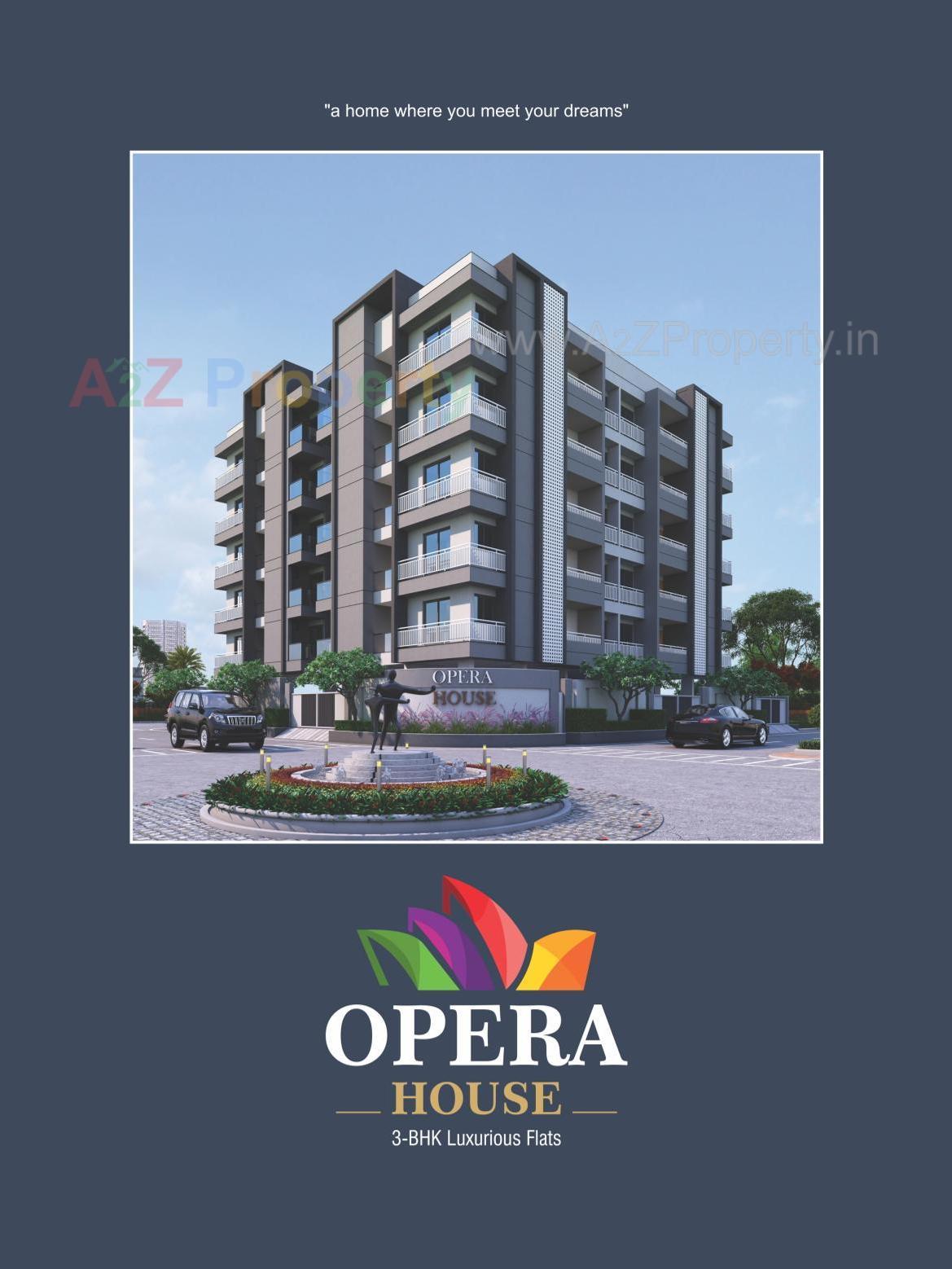 3D Elevation of real estate project Opera House located at Jhanjharda, Junagadh, Gujarat
