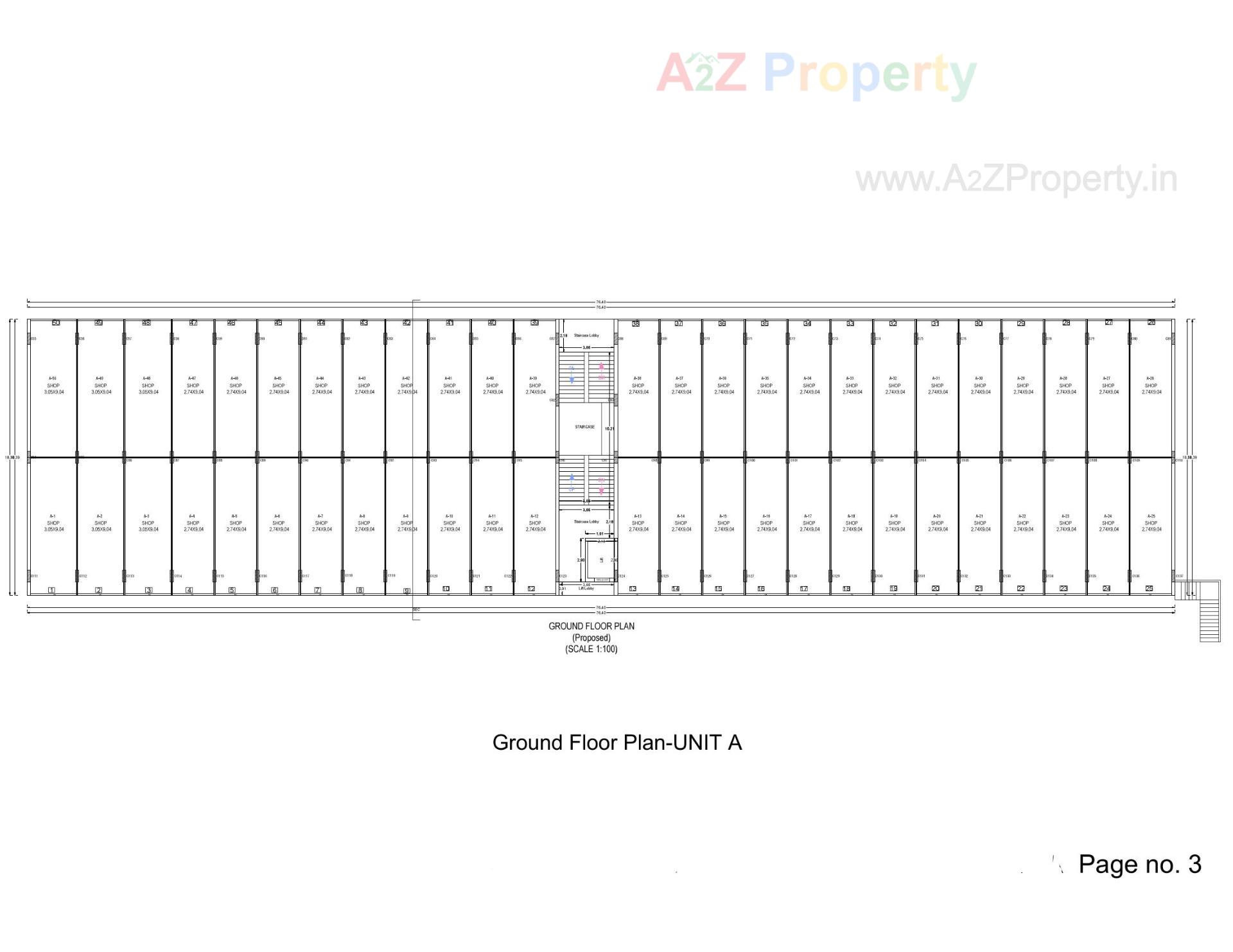Layout of real estate project Opera Square located at Sabalpur, Junagadh, Gujarat