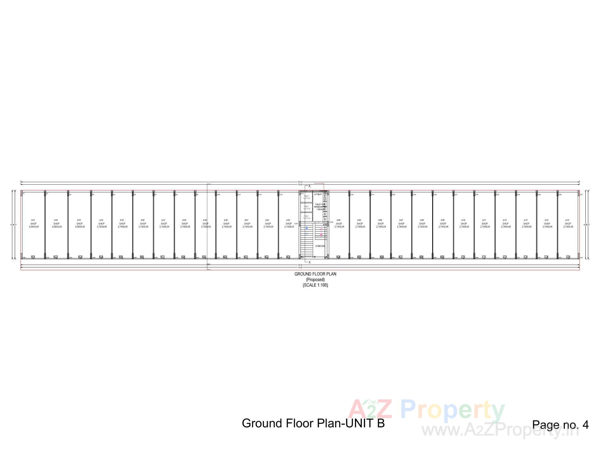Layout of real estate project Opera Square located at Sabalpur, Junagadh, Gujarat