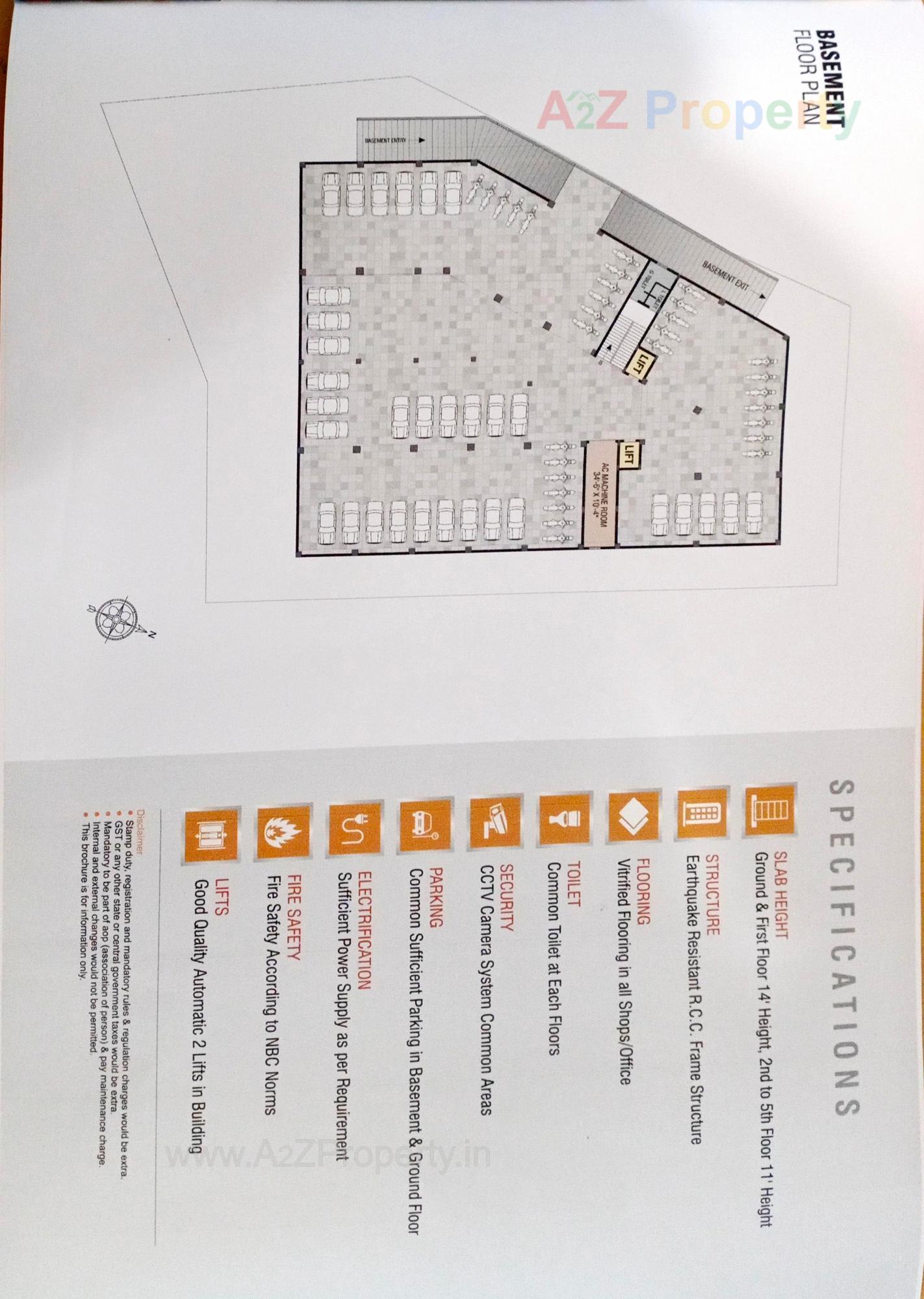 Layout of real estate project Orbit Plaza located at Zanzarda, Junagadh, Gujarat