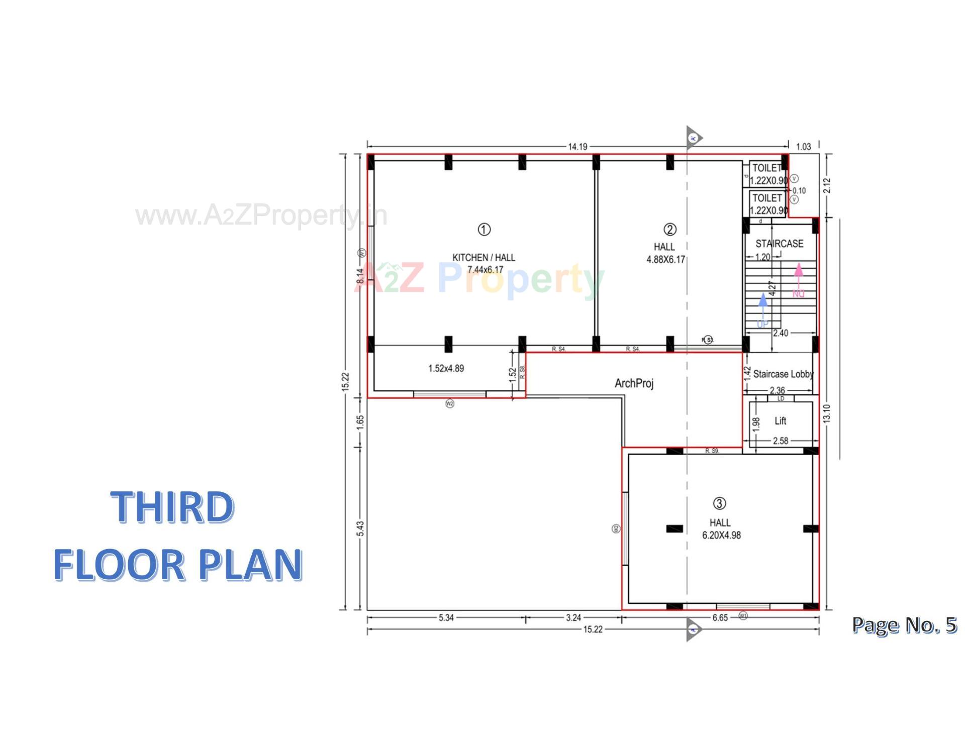 Layout of real estate project Platinum Gold located at Joshipura, Junagadh, Gujarat