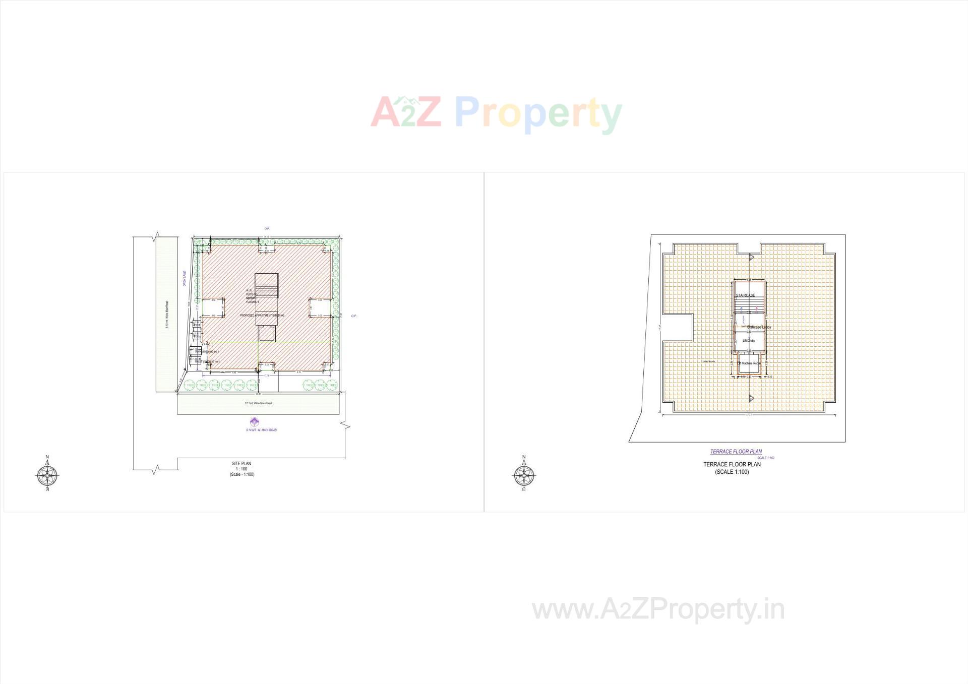 Layout of real estate project Pramukh Darshan located at Joshipura, Junagadh, Gujarat