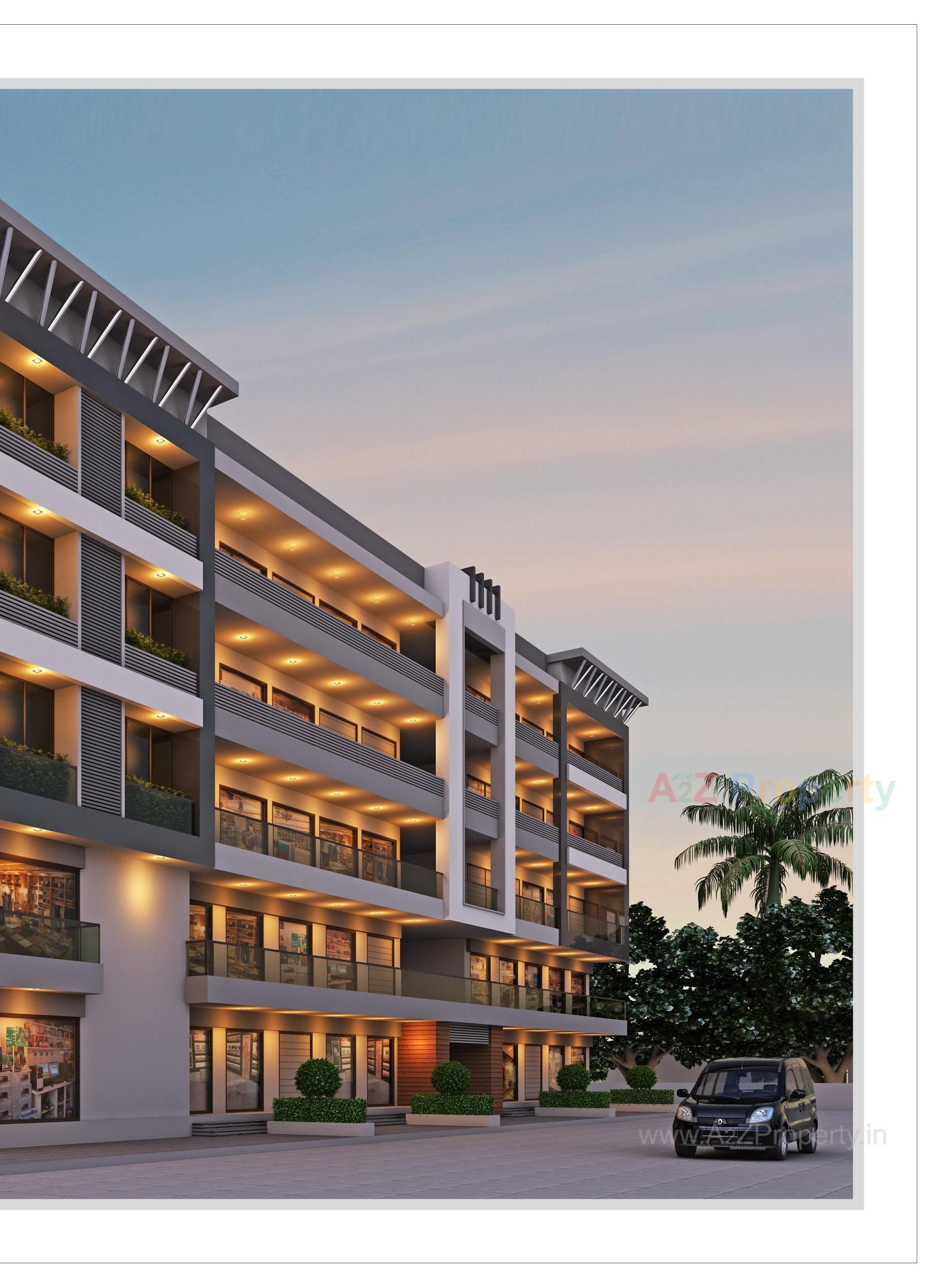 3D Elevation of real estate project Radhe located at Timbavadi, Junagadh, Gujarat