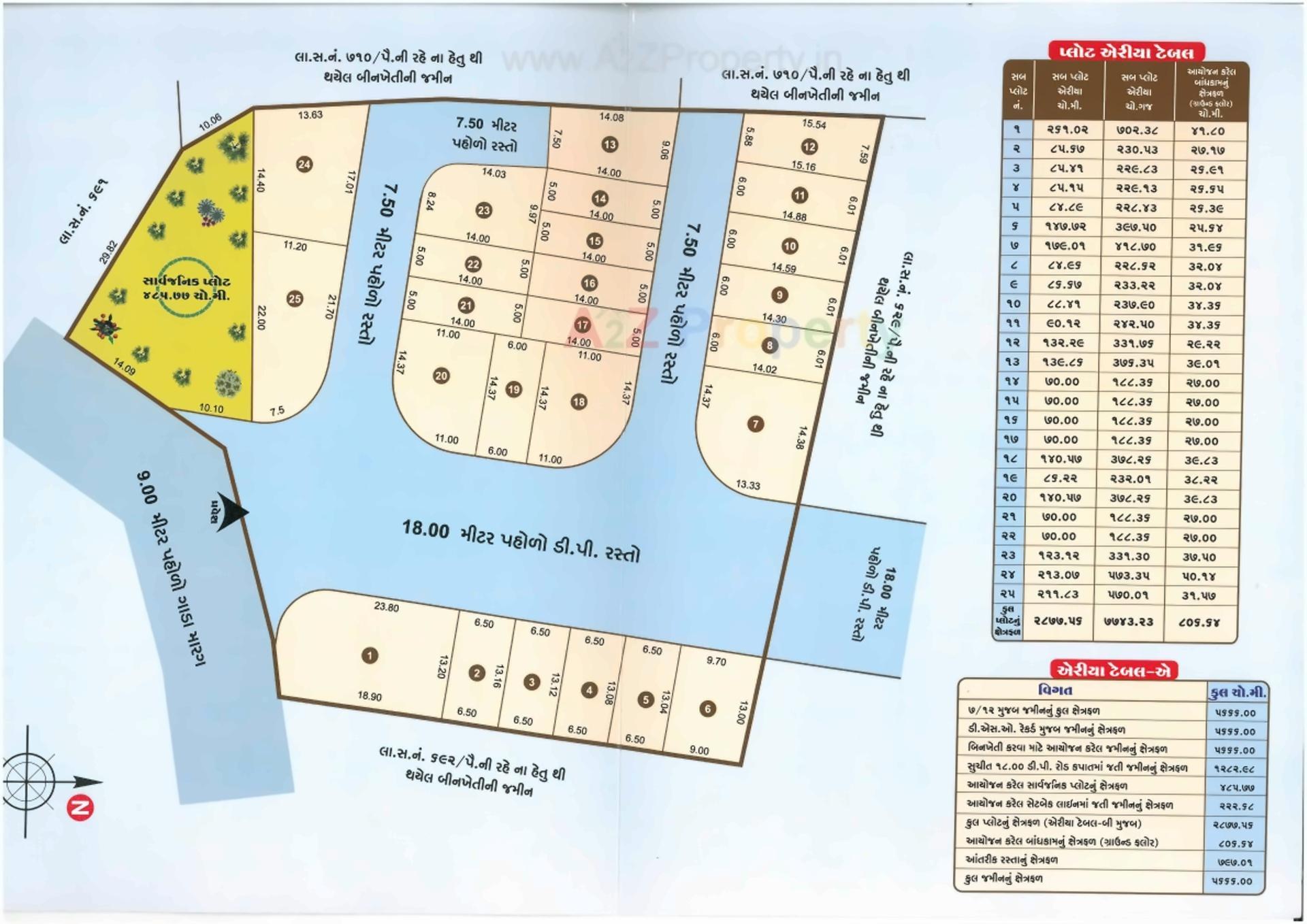 Layout of real estate project Ridhdhi Sidhdhi Park located at Junagadh, Junagadh, Gujarat