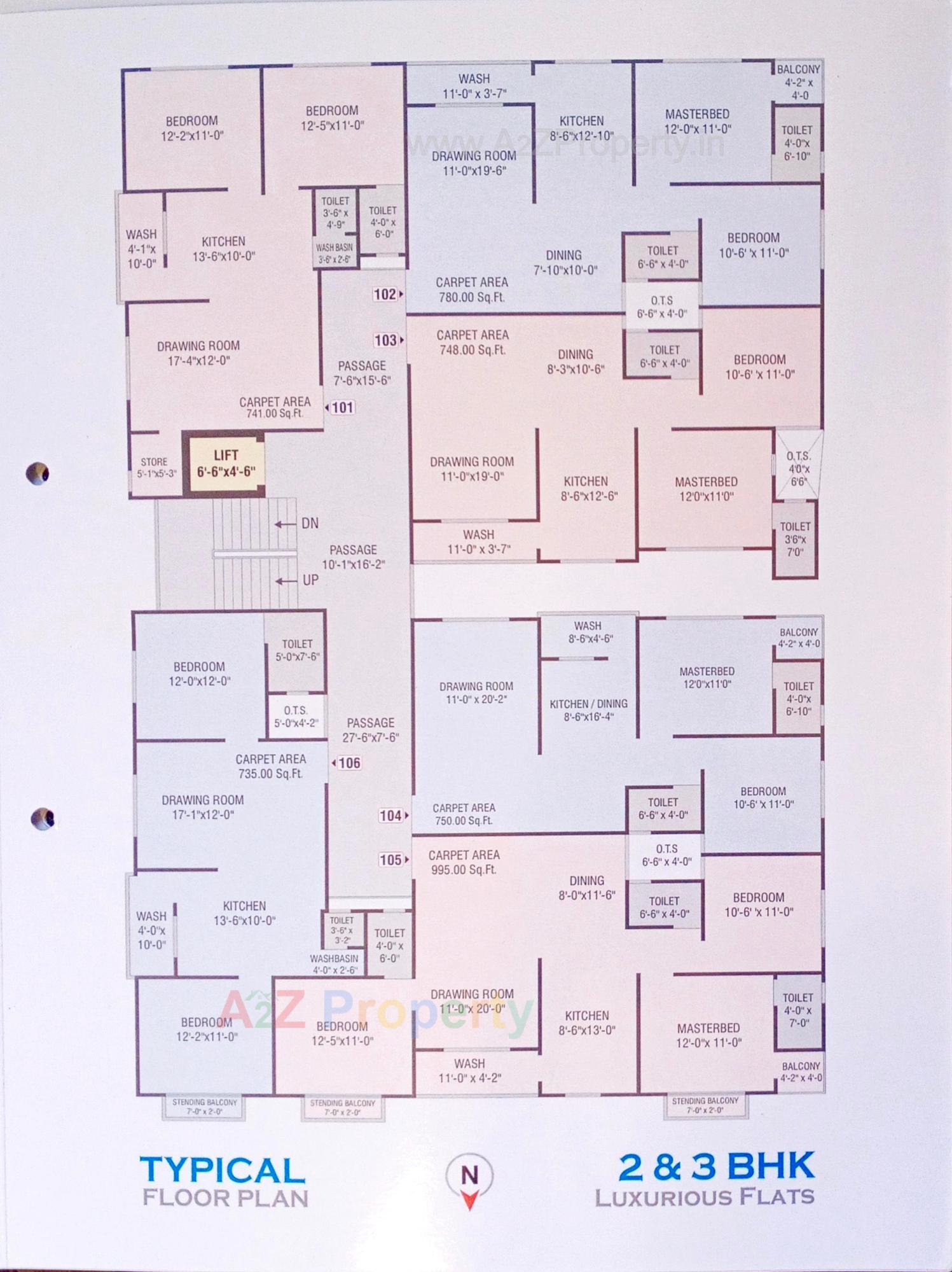 Layout of real estate project Rudra Deep located at Junagadh, Junagadh, Gujarat