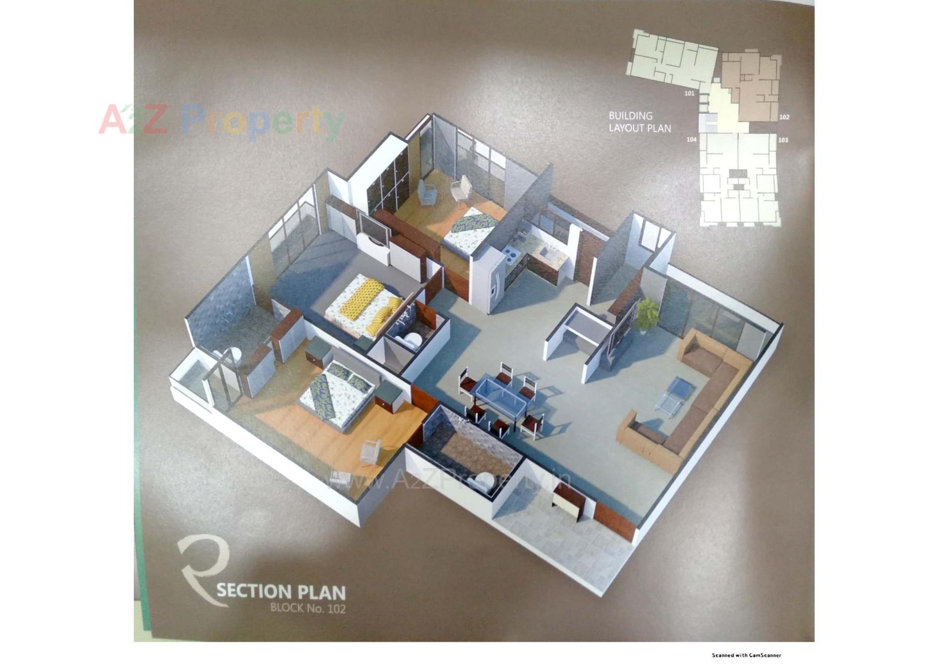 Layout of real estate project Rudra Heights located at Talpad, Junagadh, Gujarat