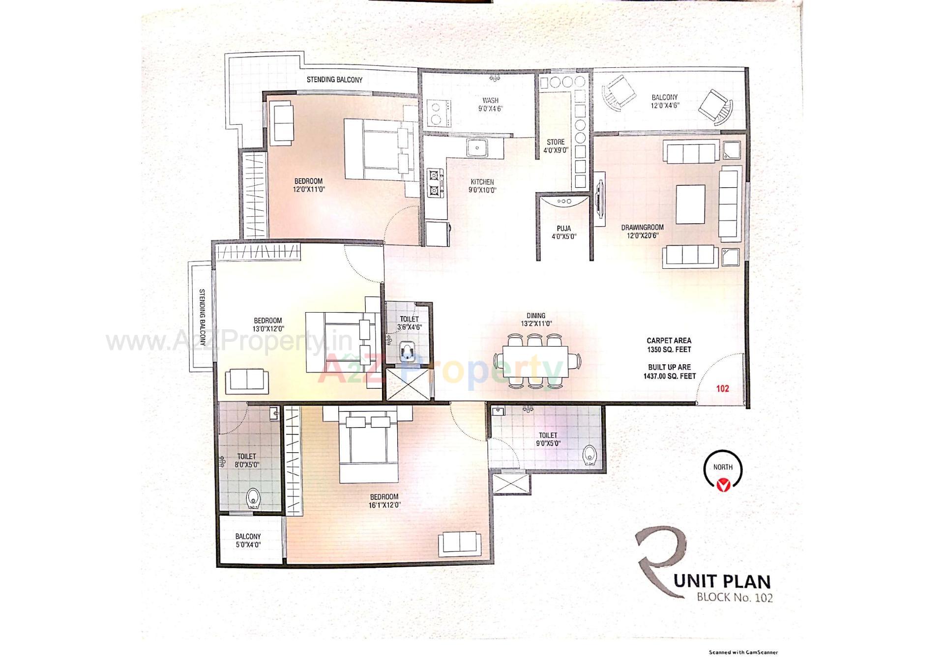 Layout of real estate project Rudra Heights located at Talpad, Junagadh, Gujarat