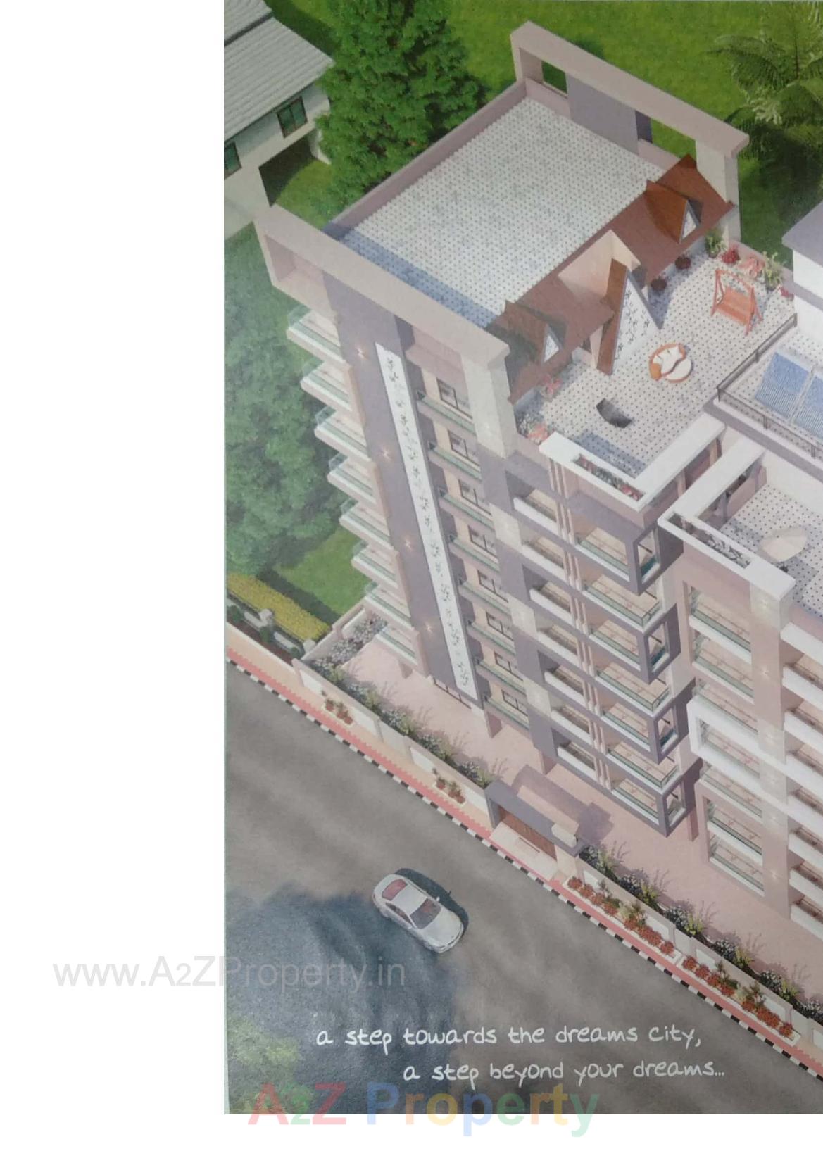 3D Elevation of real estate project Rudra Heights located at Talpad, Junagadh, Gujarat