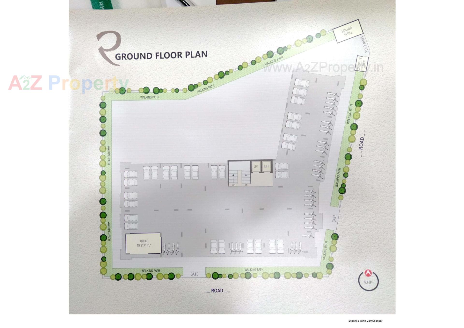 Layout of real estate project Rudra Heights located at Talpad, Junagadh, Gujarat
