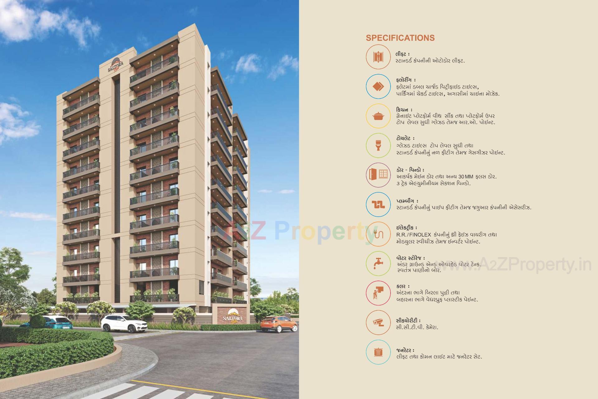 3D Elevation of real estate project Saltora Hills located at Junagadh, Junagadh, Gujarat