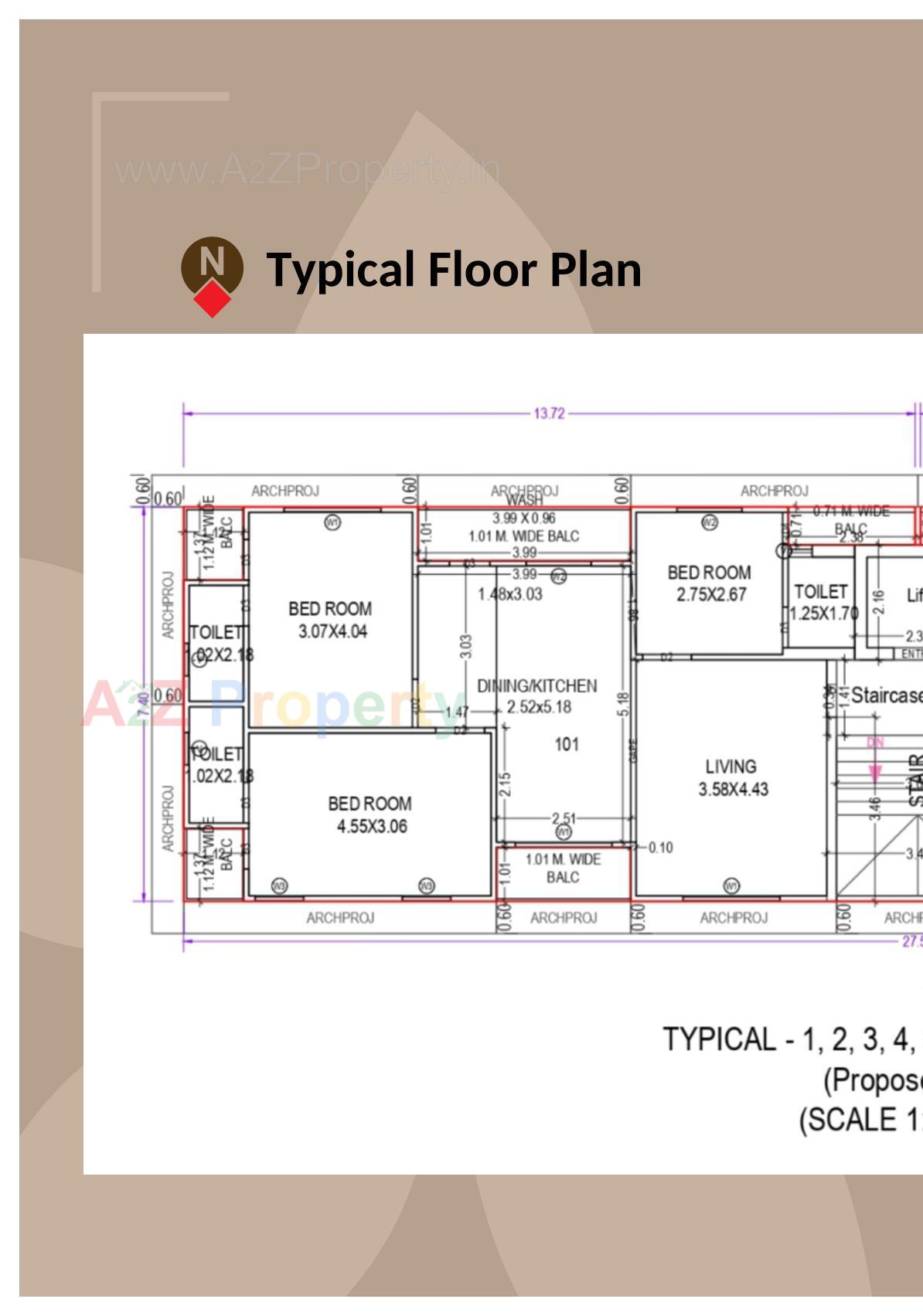 Layout of real estate project Sanidhya Flora located at Jhajharda, Junagadh, Gujarat