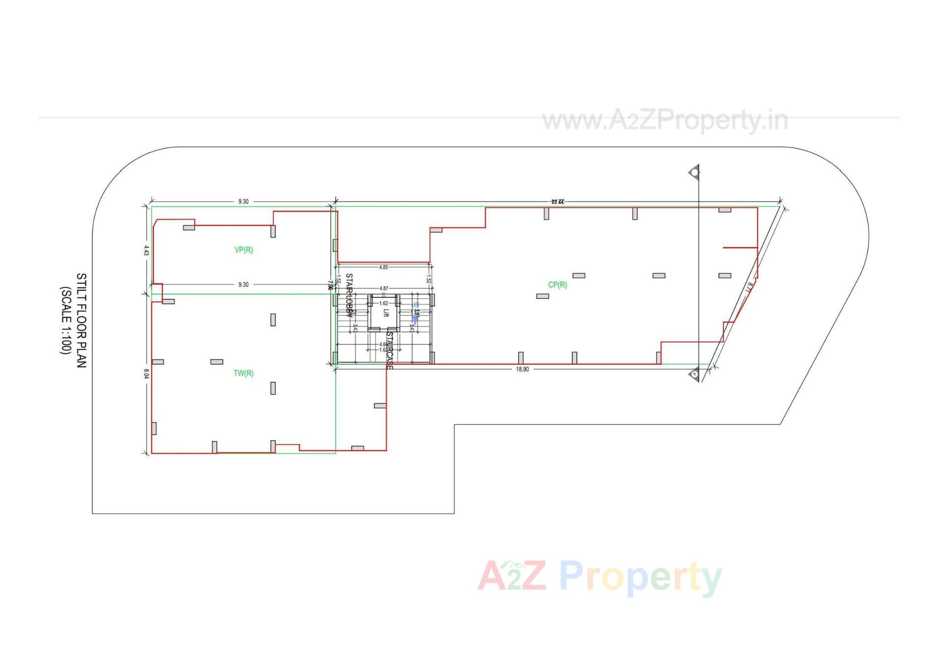 Layout of real estate project Sarovar Heights located at Junagadh, Junagadh, Gujarat