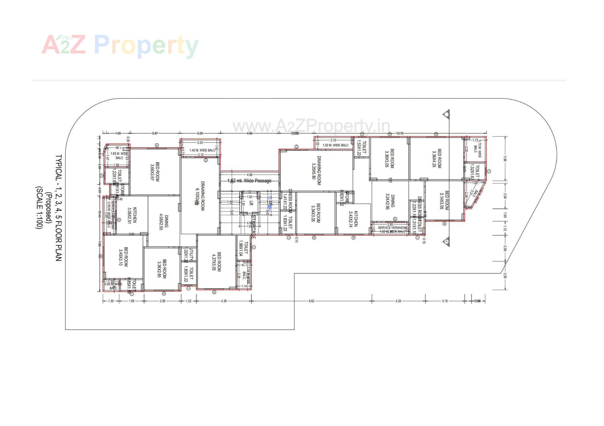 Layout of real estate project Sarovar Heights located at Junagadh, Junagadh, Gujarat