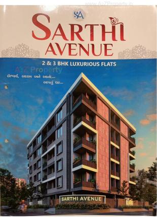 Elevation of real estate project Sarthi Avenue located at Jhanjharda, Junagadh, Gujarat