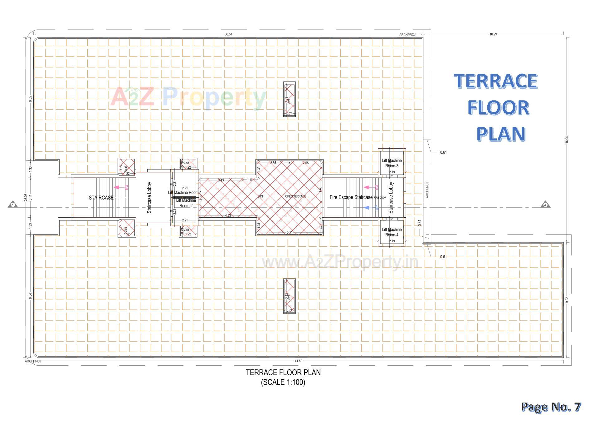 Layout of real estate project Seven Floora located at Junagadh, Junagadh, Gujarat