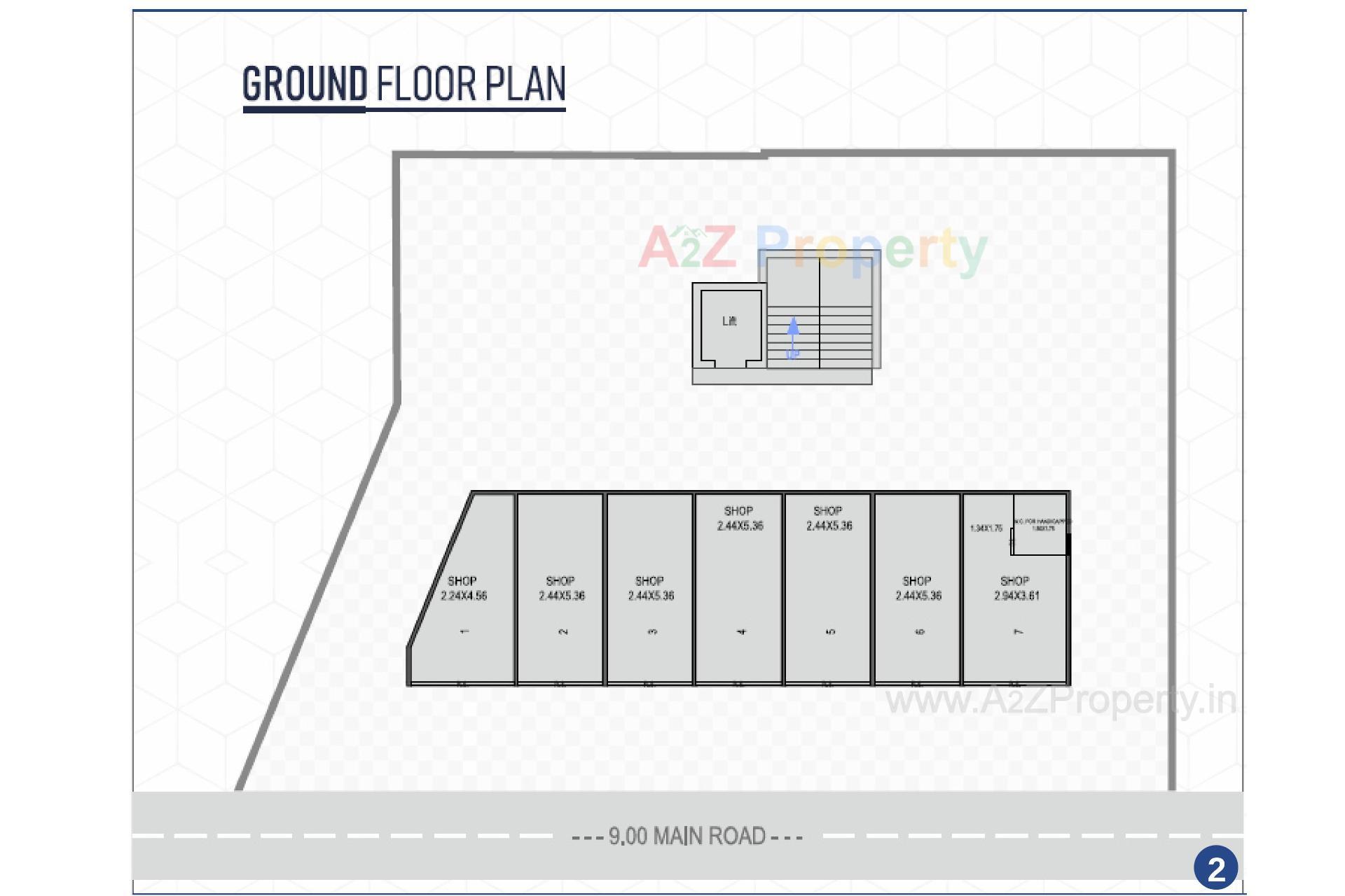 Layout of real estate project Seven Sky located at Junagadh, Junagadh, Gujarat
