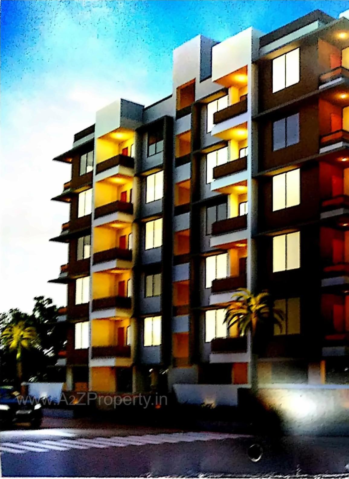 3D Elevation of real estate project Shantivan located at Zanzarda, Junagadh, Gujarat