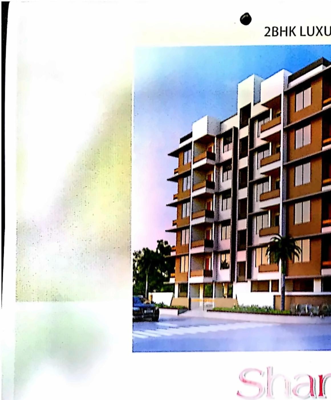 3D Elevation of real estate project Shantivan located at Zanzarda, Junagadh, Gujarat