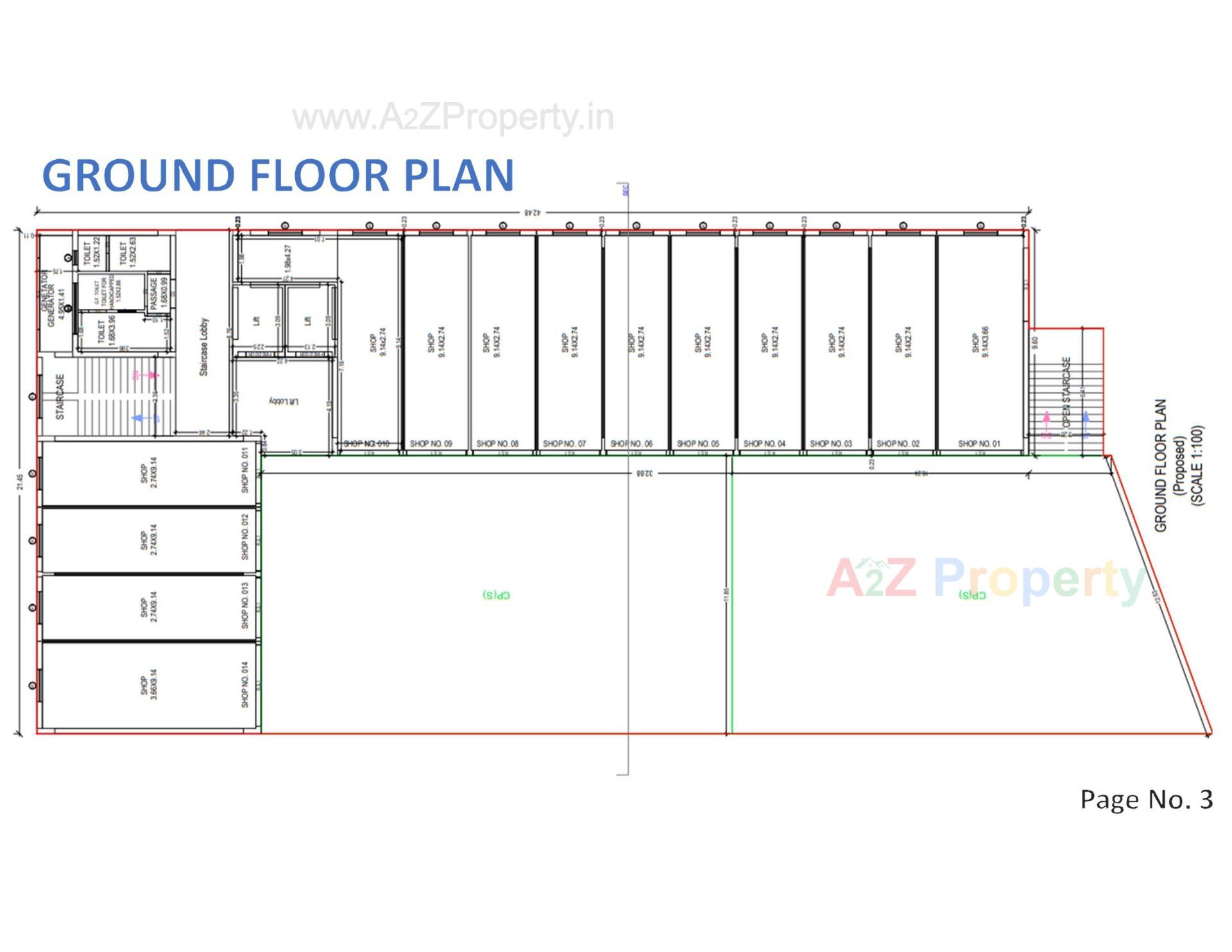 Layout of real estate project Shivalik located at Junagadh, Junagadh, Gujarat